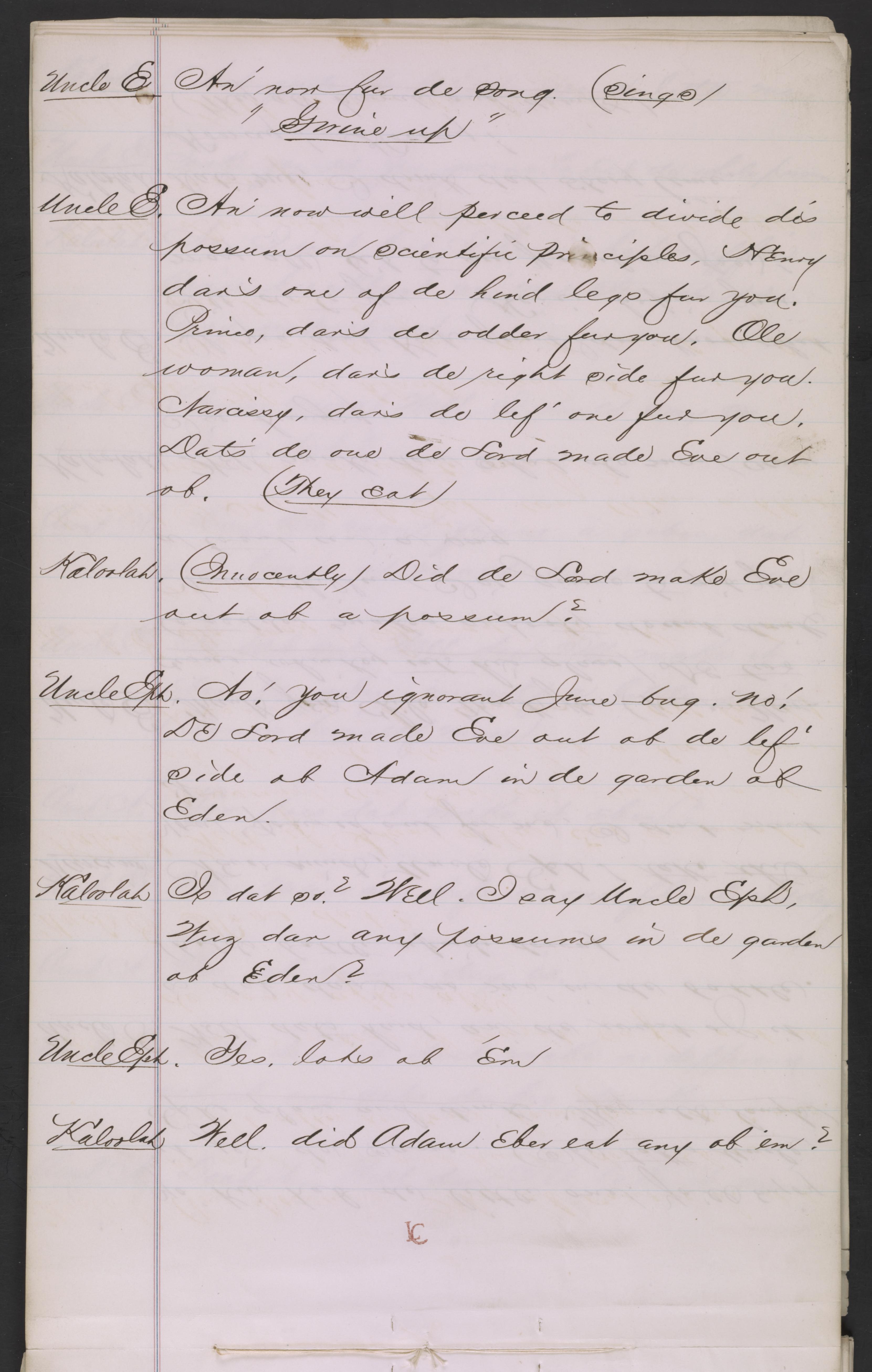 Scanned image of the current content page