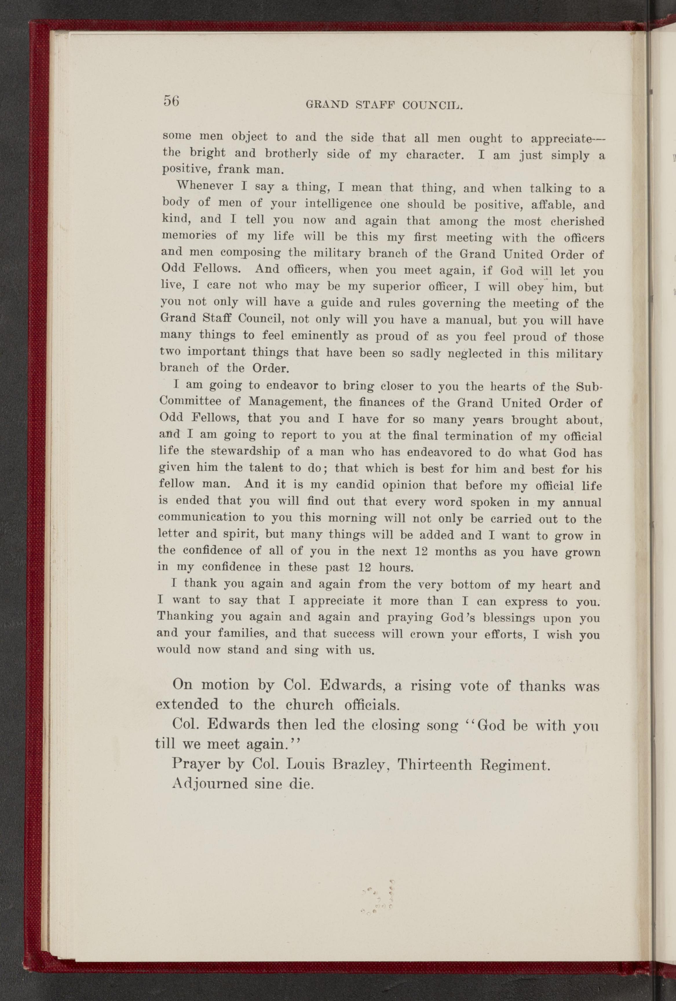 Scanned image of the current content page