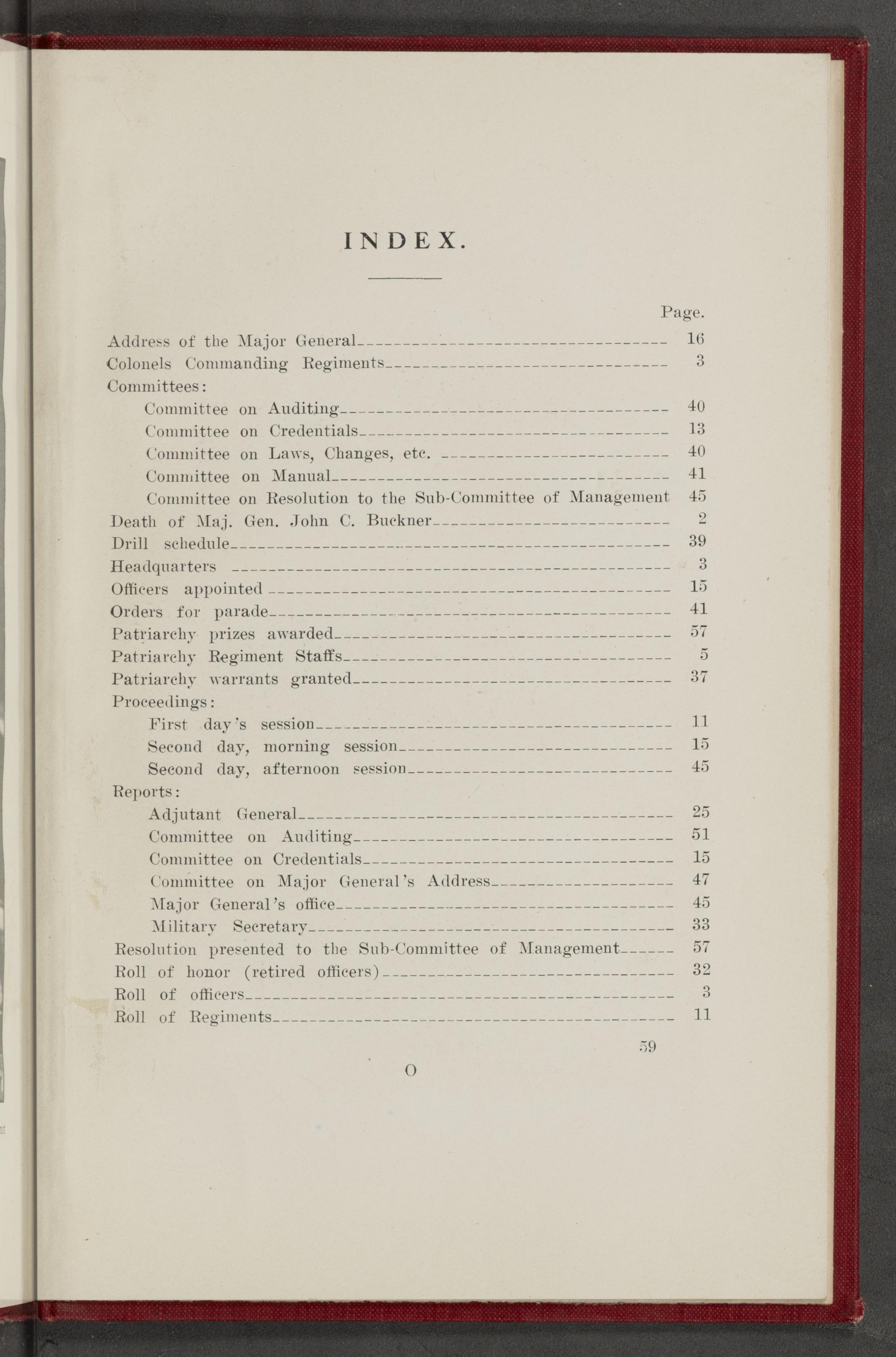 Scanned image of the current content page