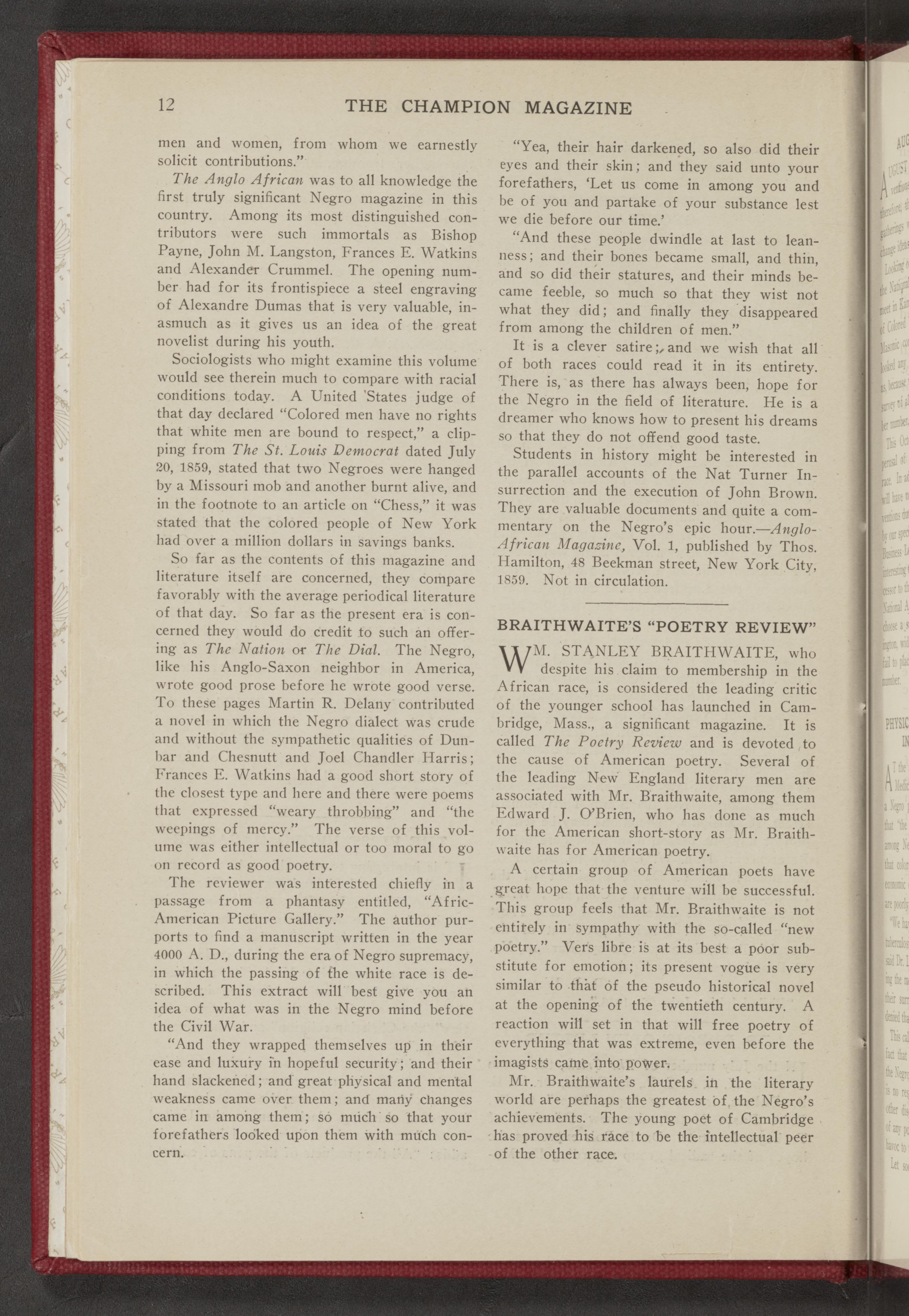 Scanned image of the current content page