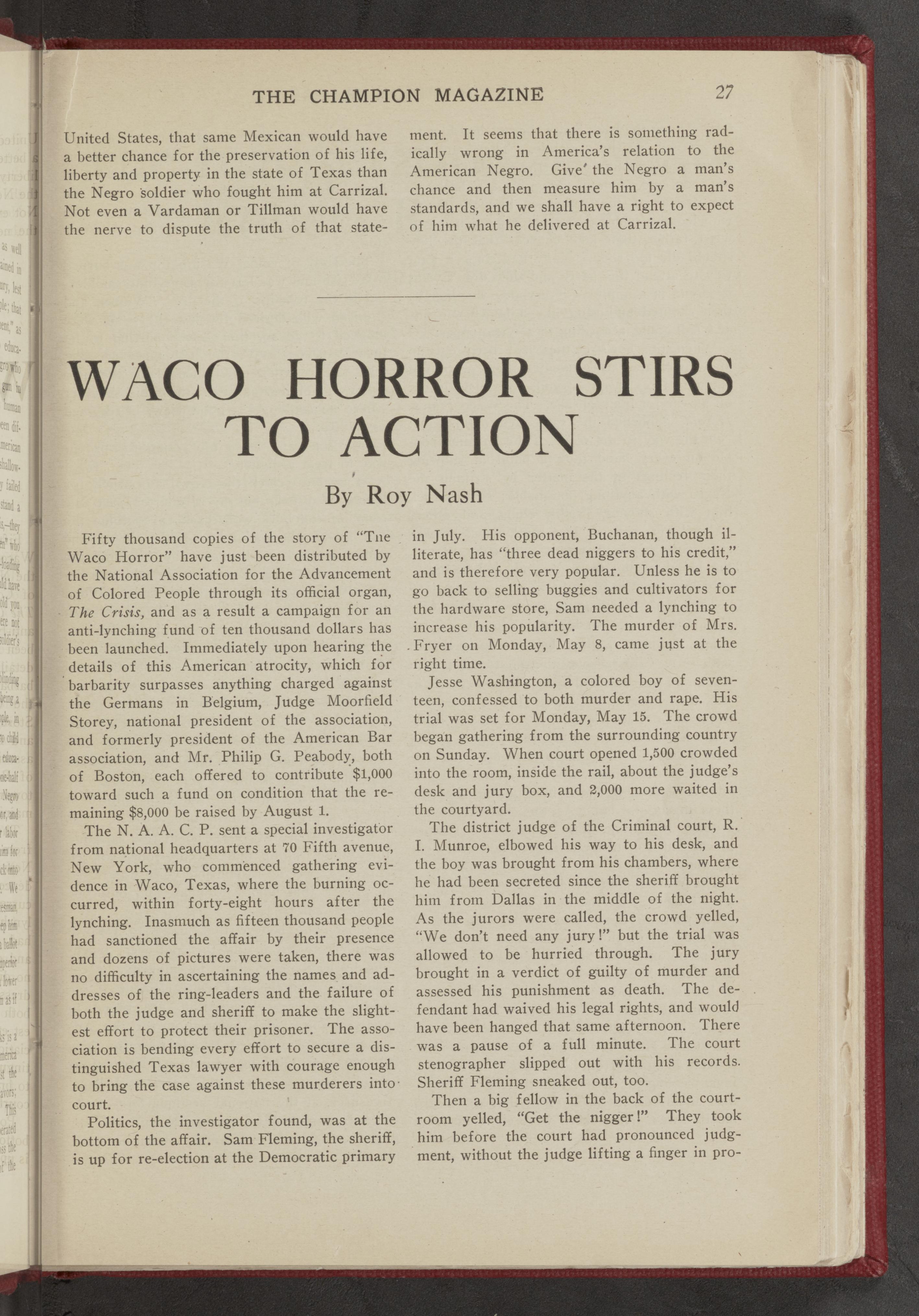 Scanned image of the current content page