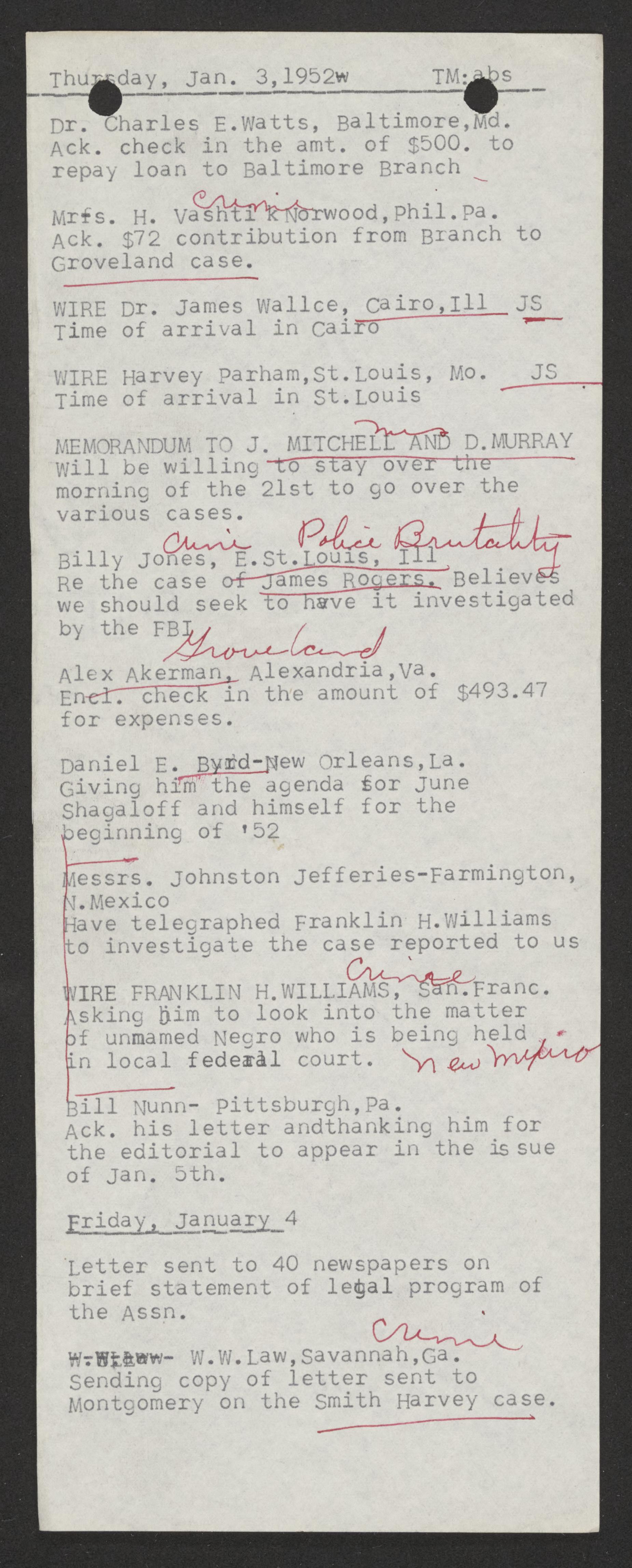 Scanned image of the current content page