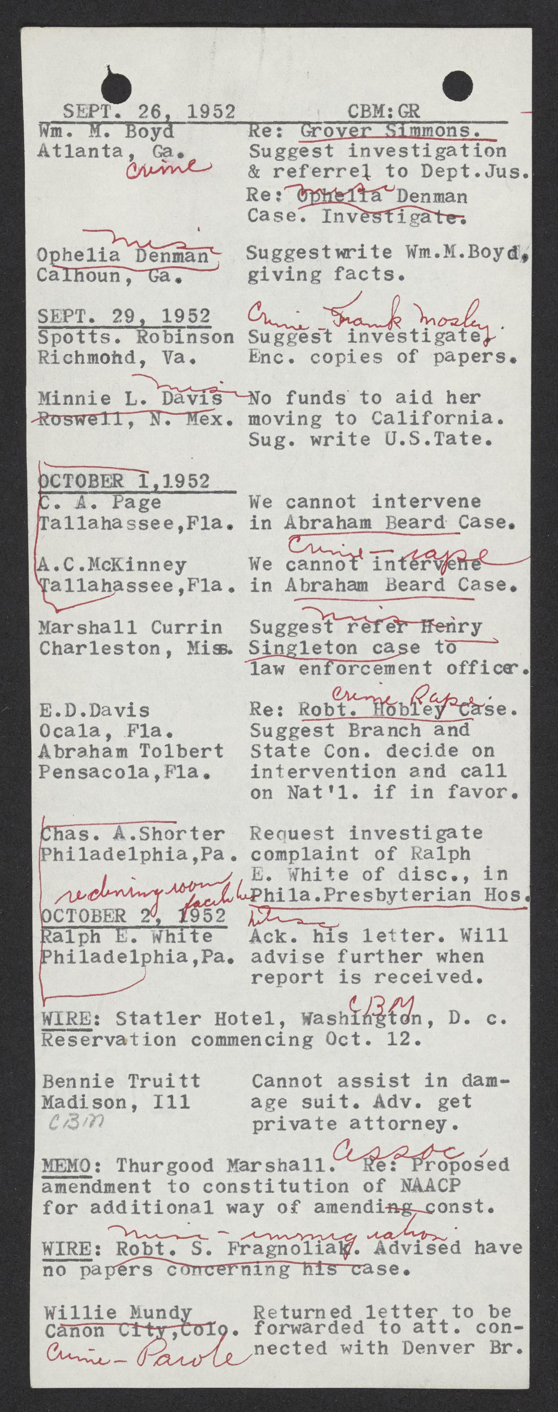 Scanned image of the current content page