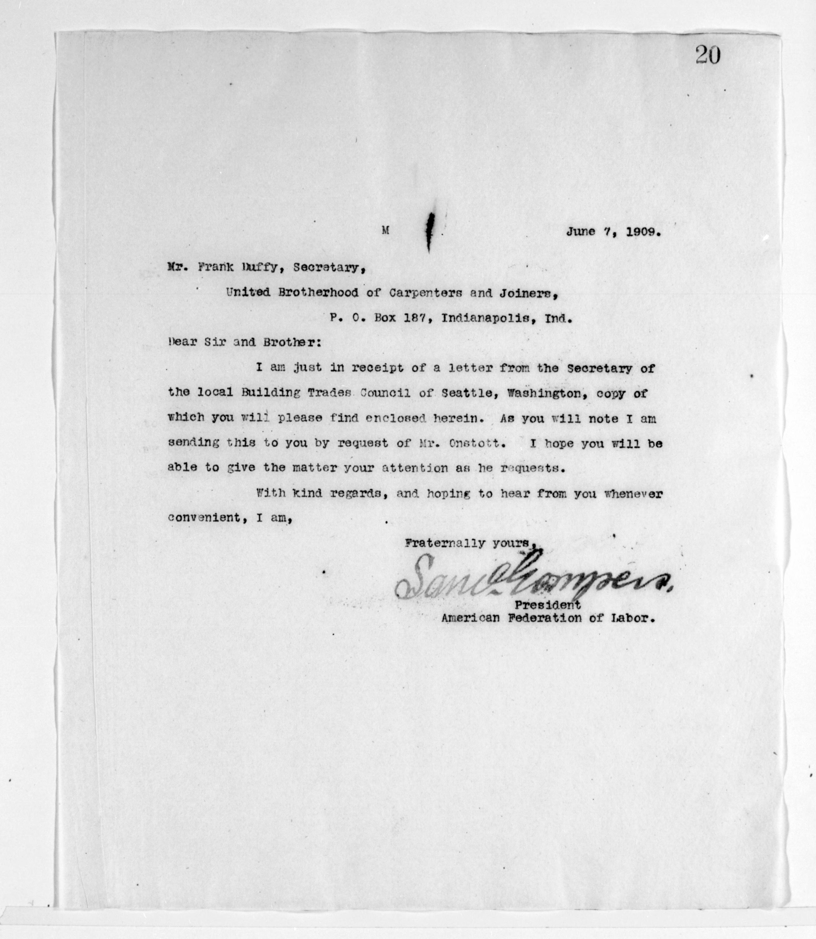 Scanned image of the current content page