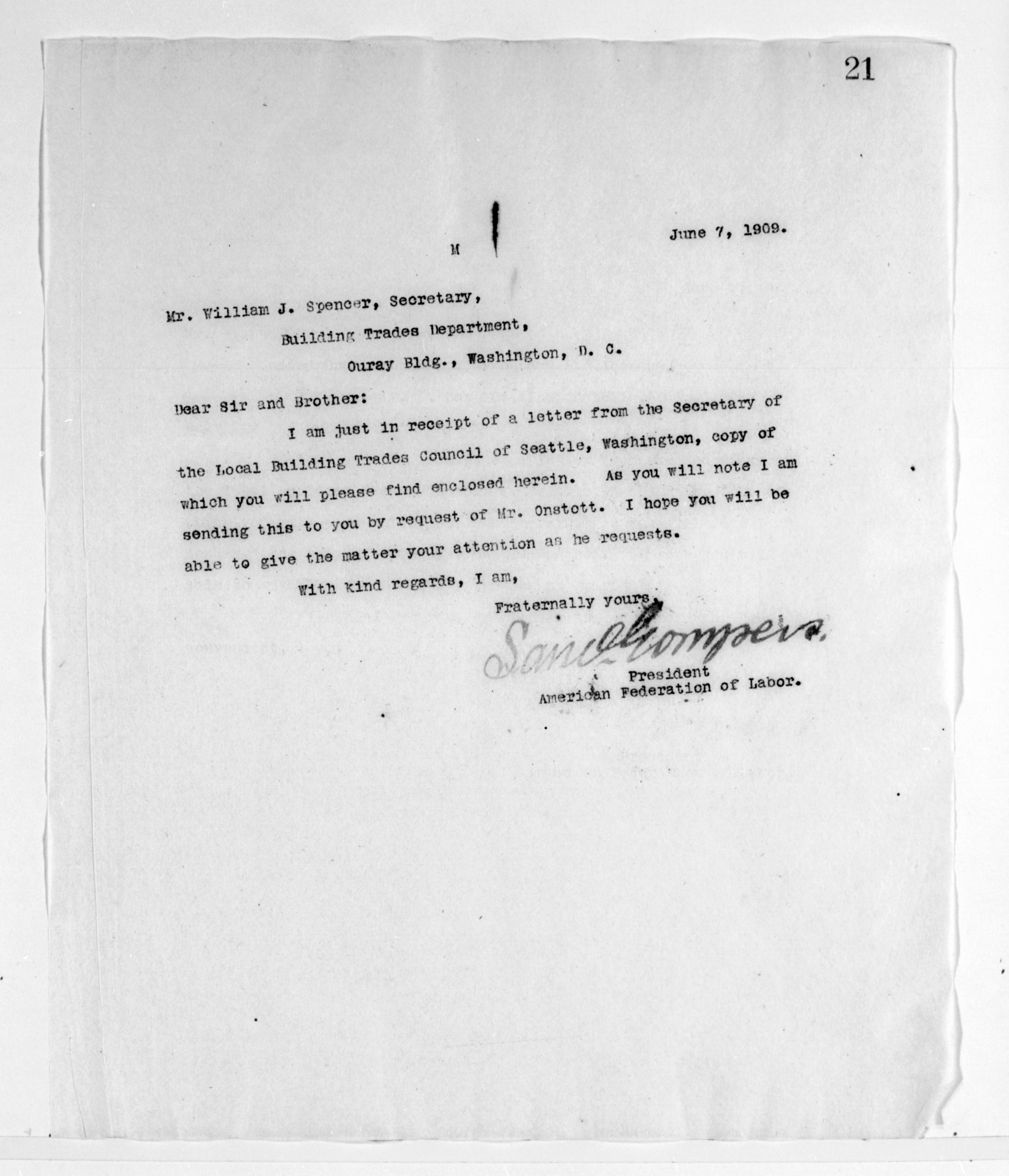 Scanned image of the current content page