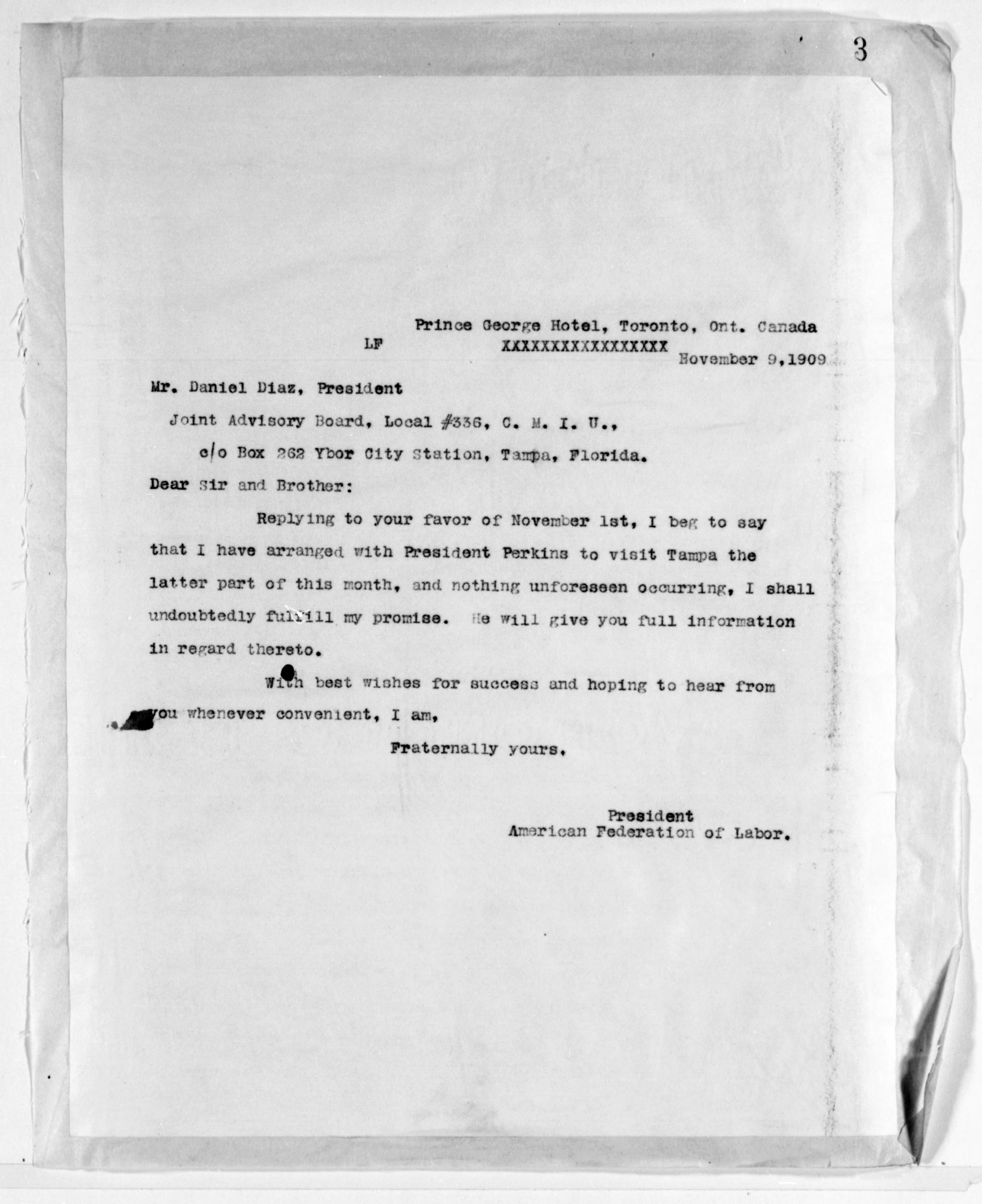 Scanned image of the current content page