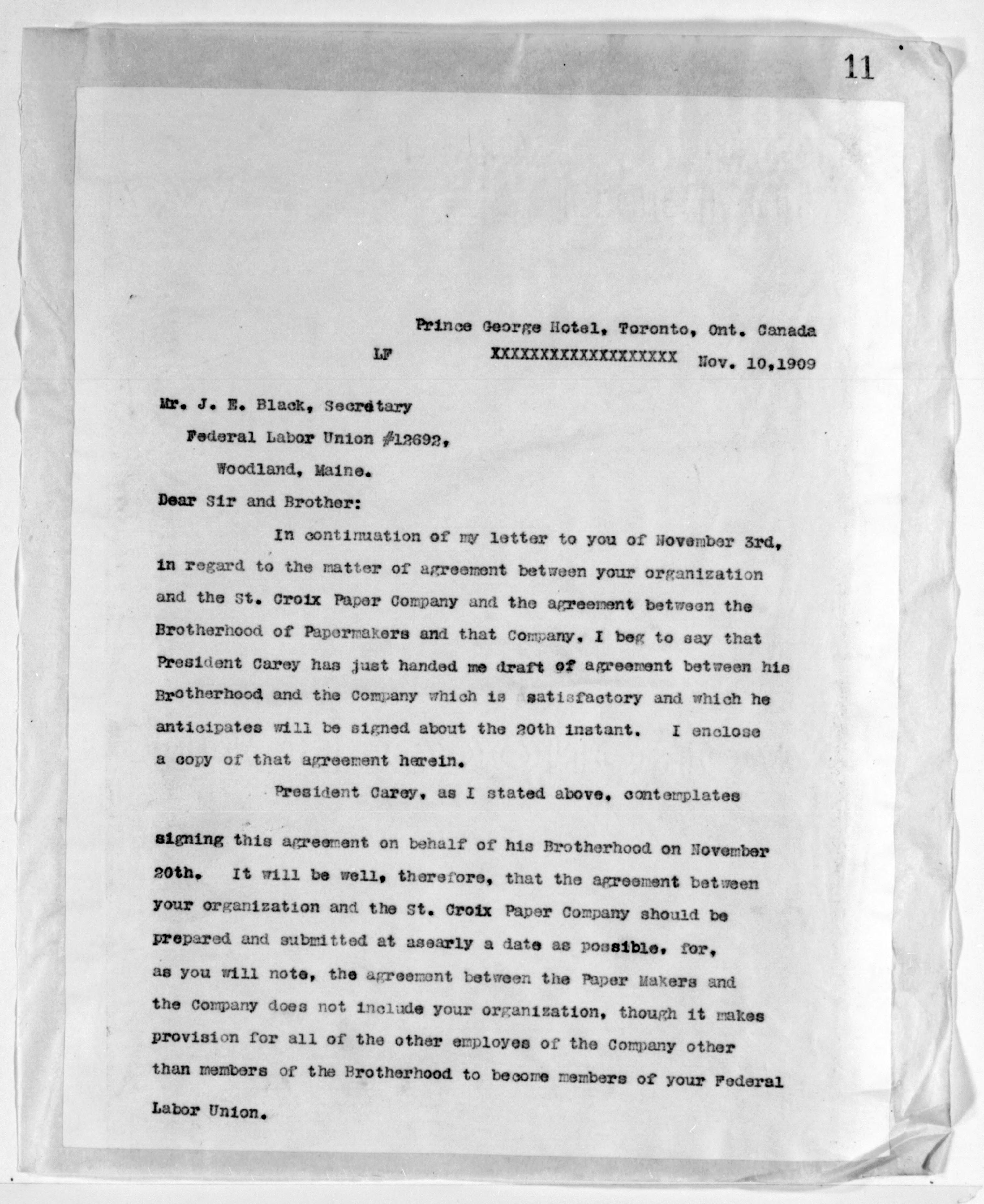 Scanned image of the current content page