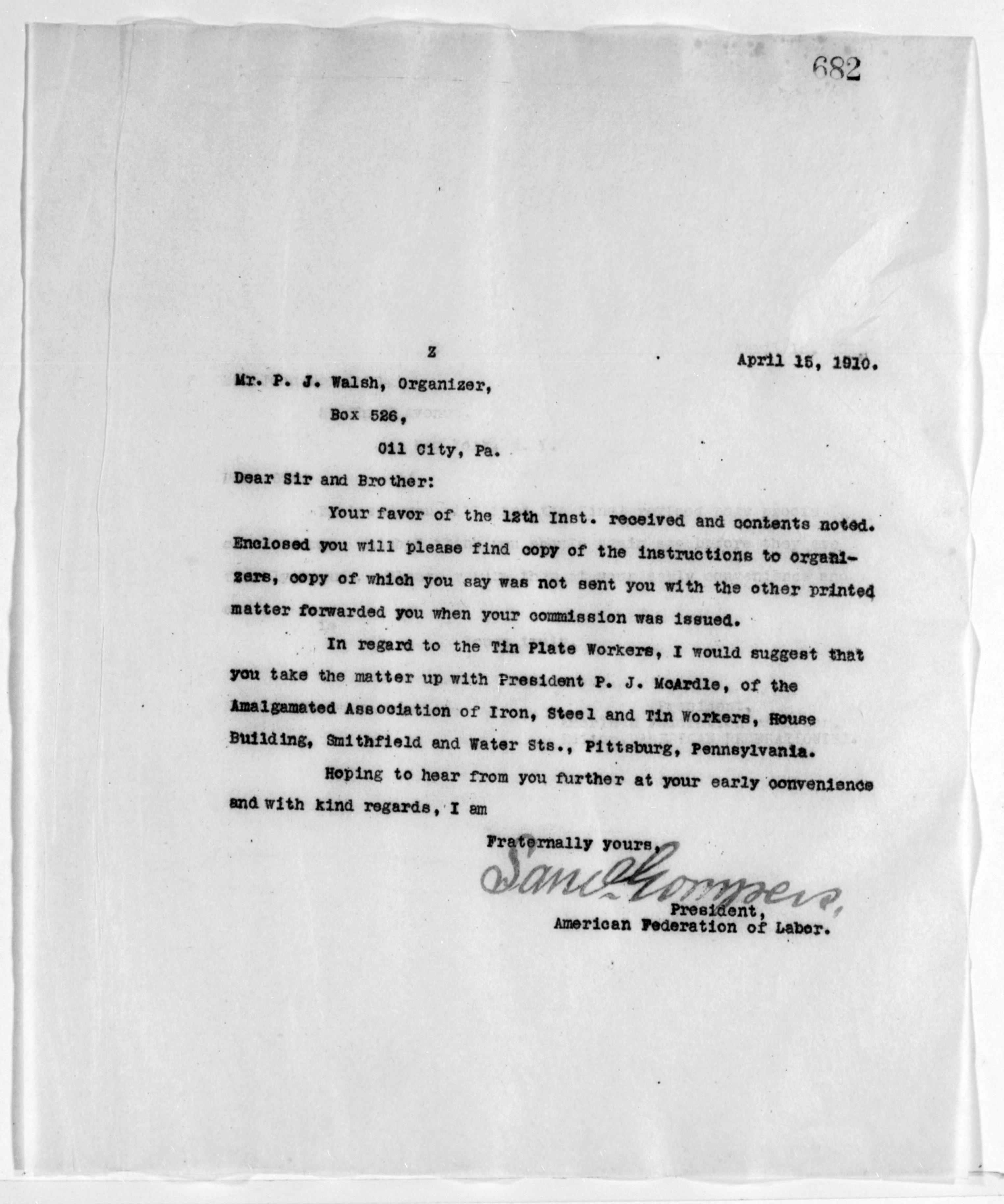 Scanned image of the current content page