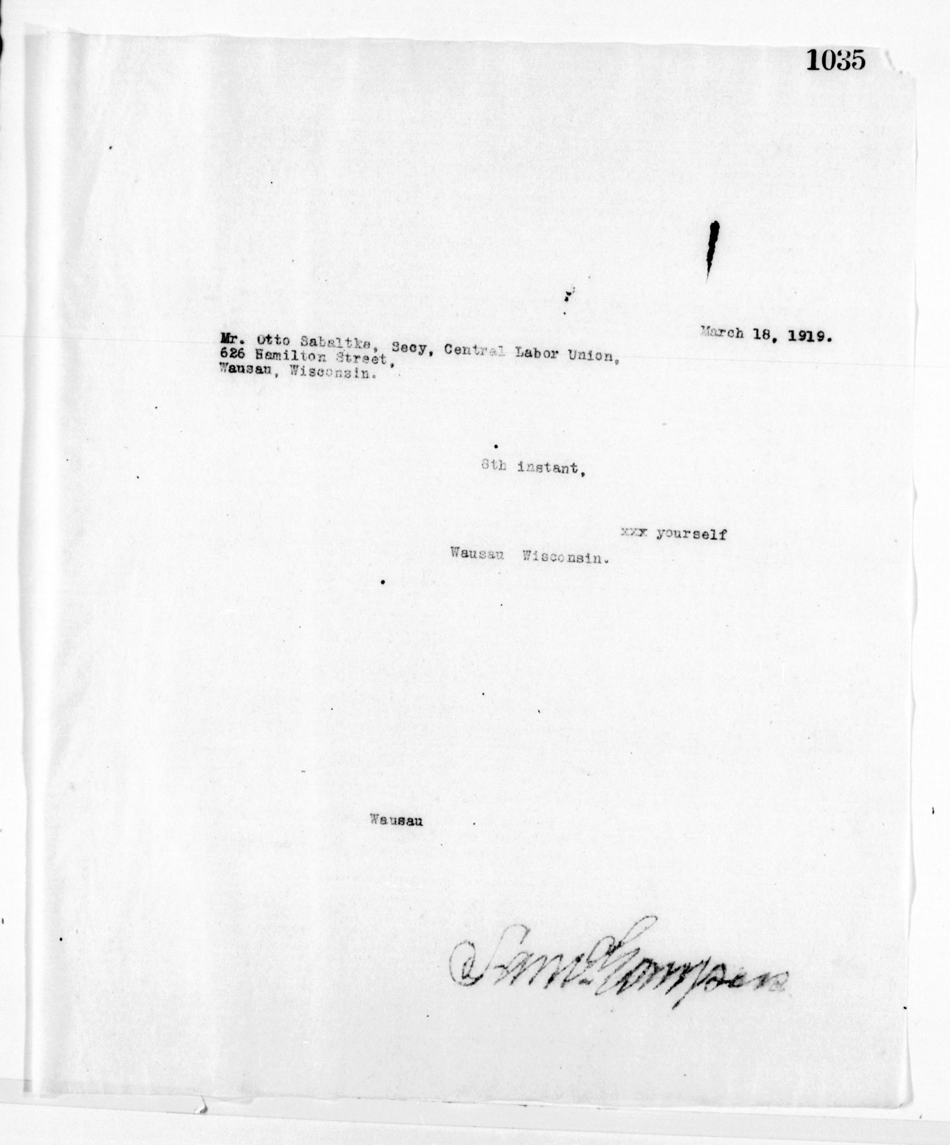 Scanned image of the current content page