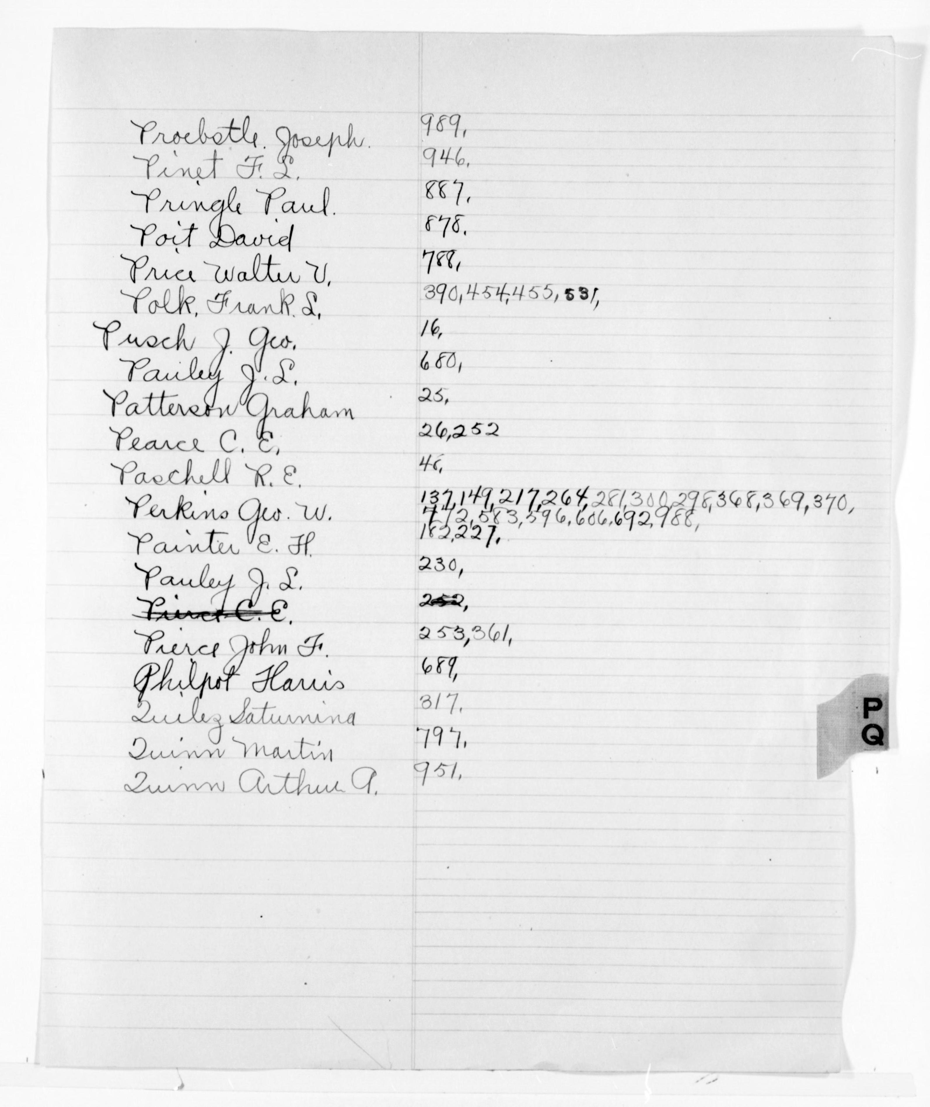 Scanned image of the current content page