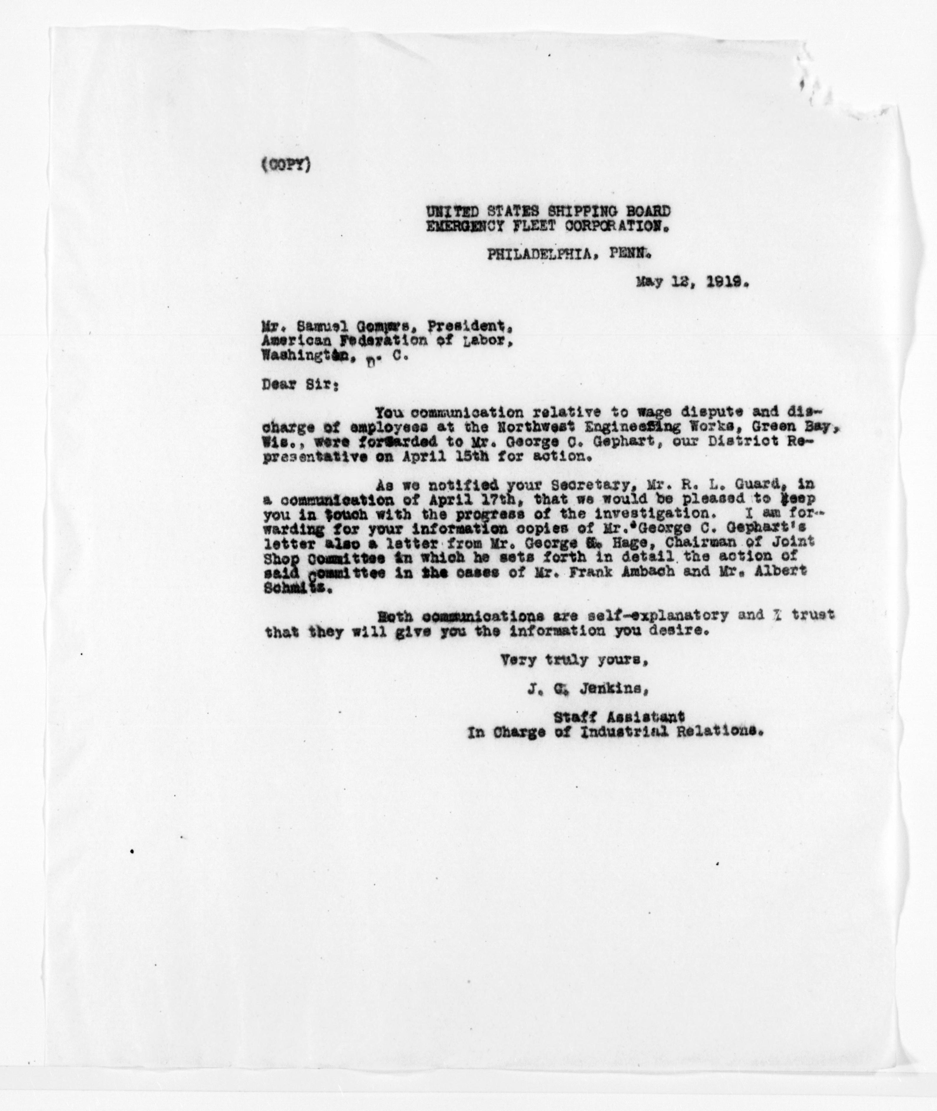 Scanned image of the current content page