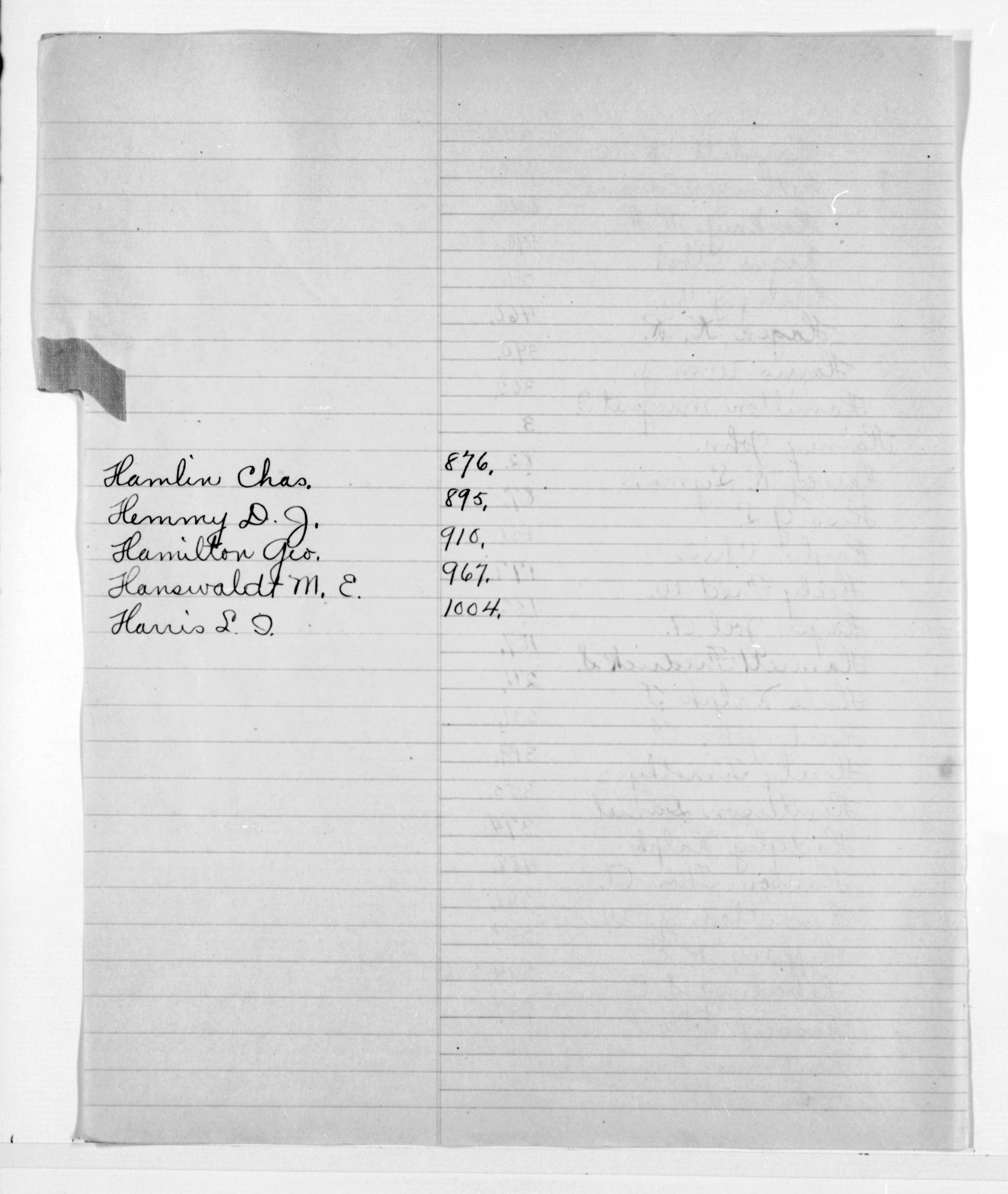 Scanned image of the current content page