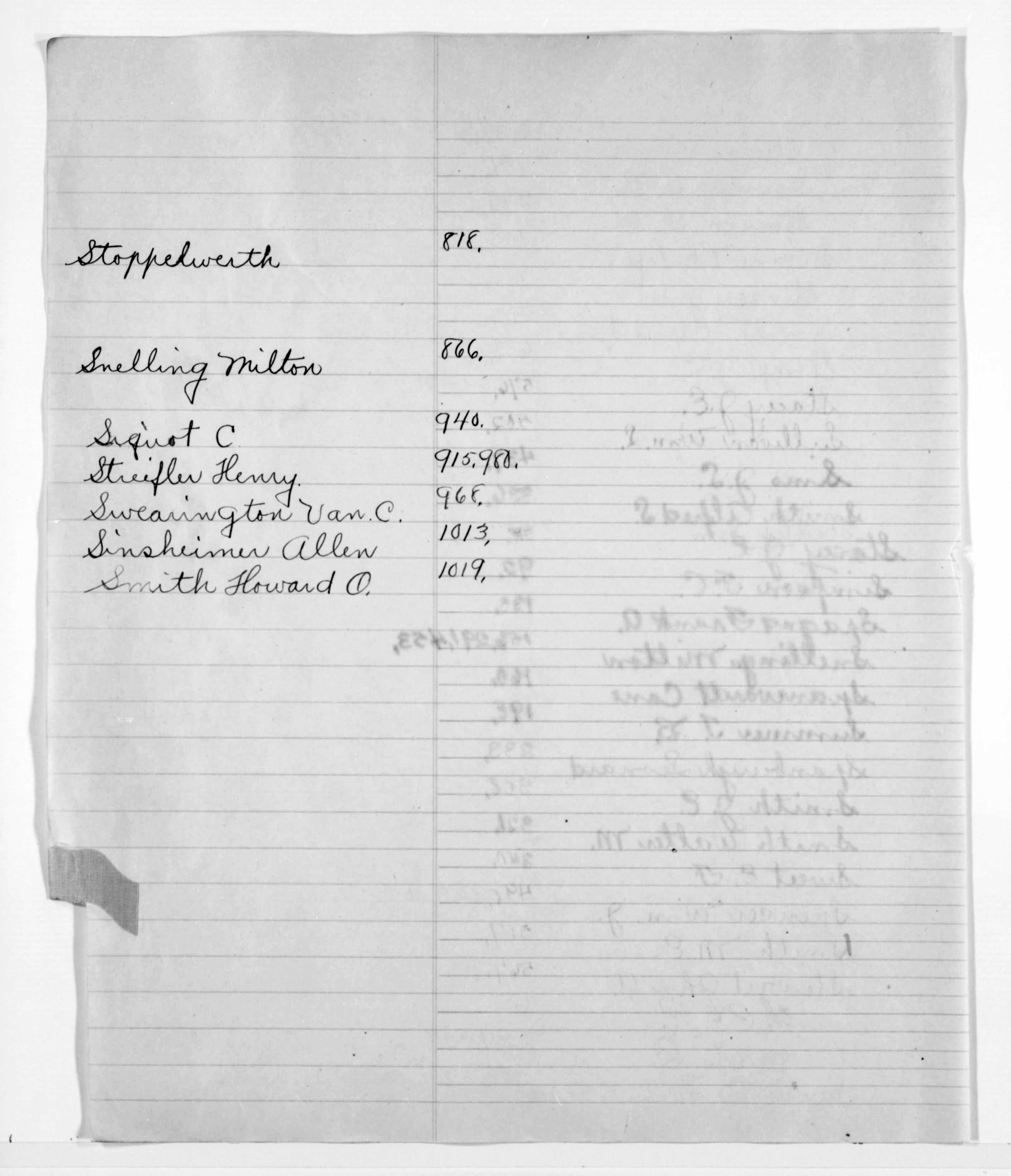 Scanned image of the current content page