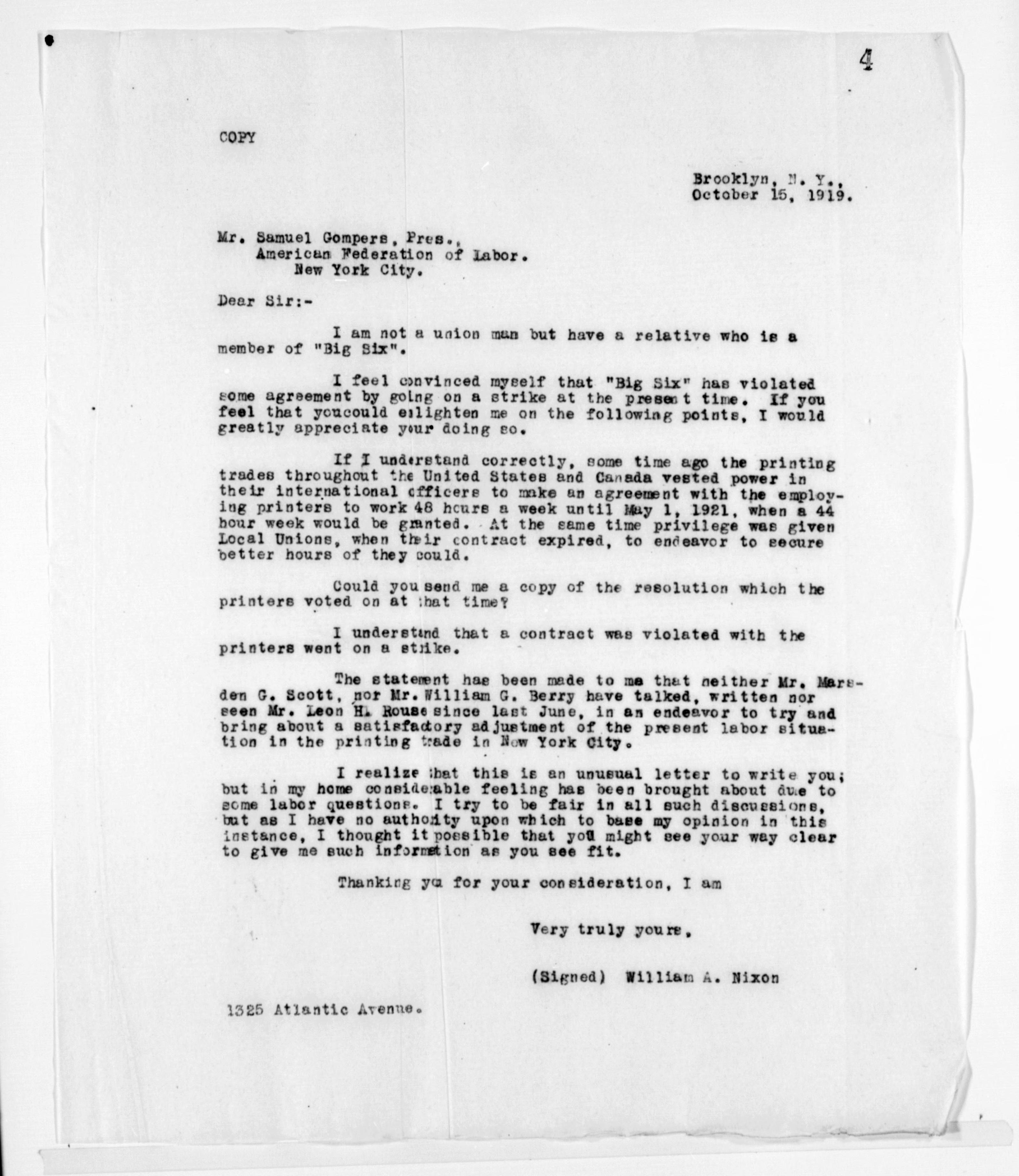 Scanned image of the current content page