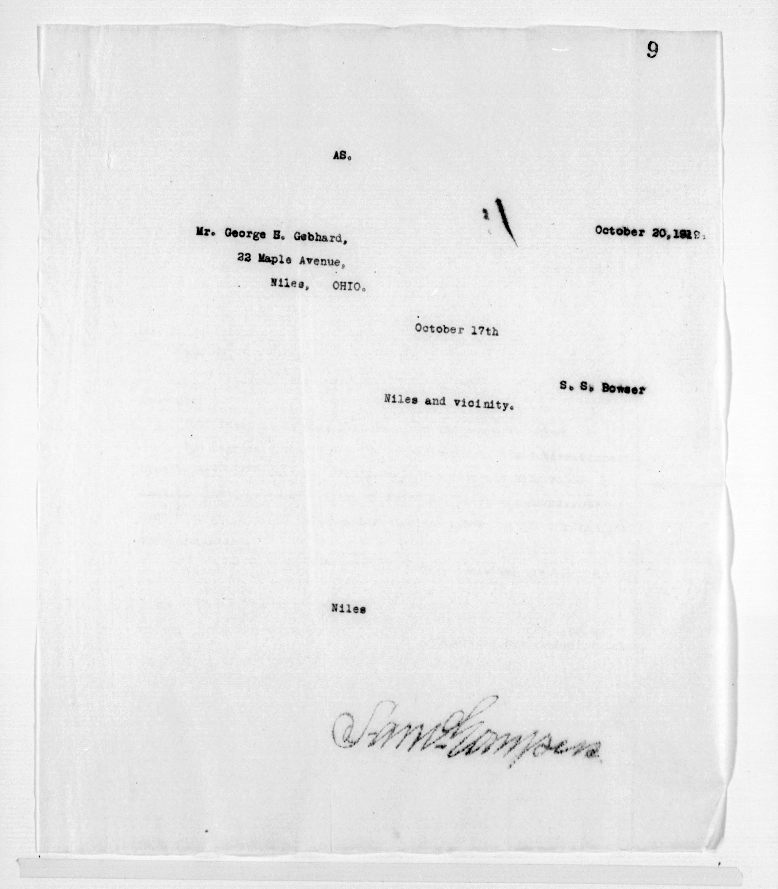 Scanned image of the current content page