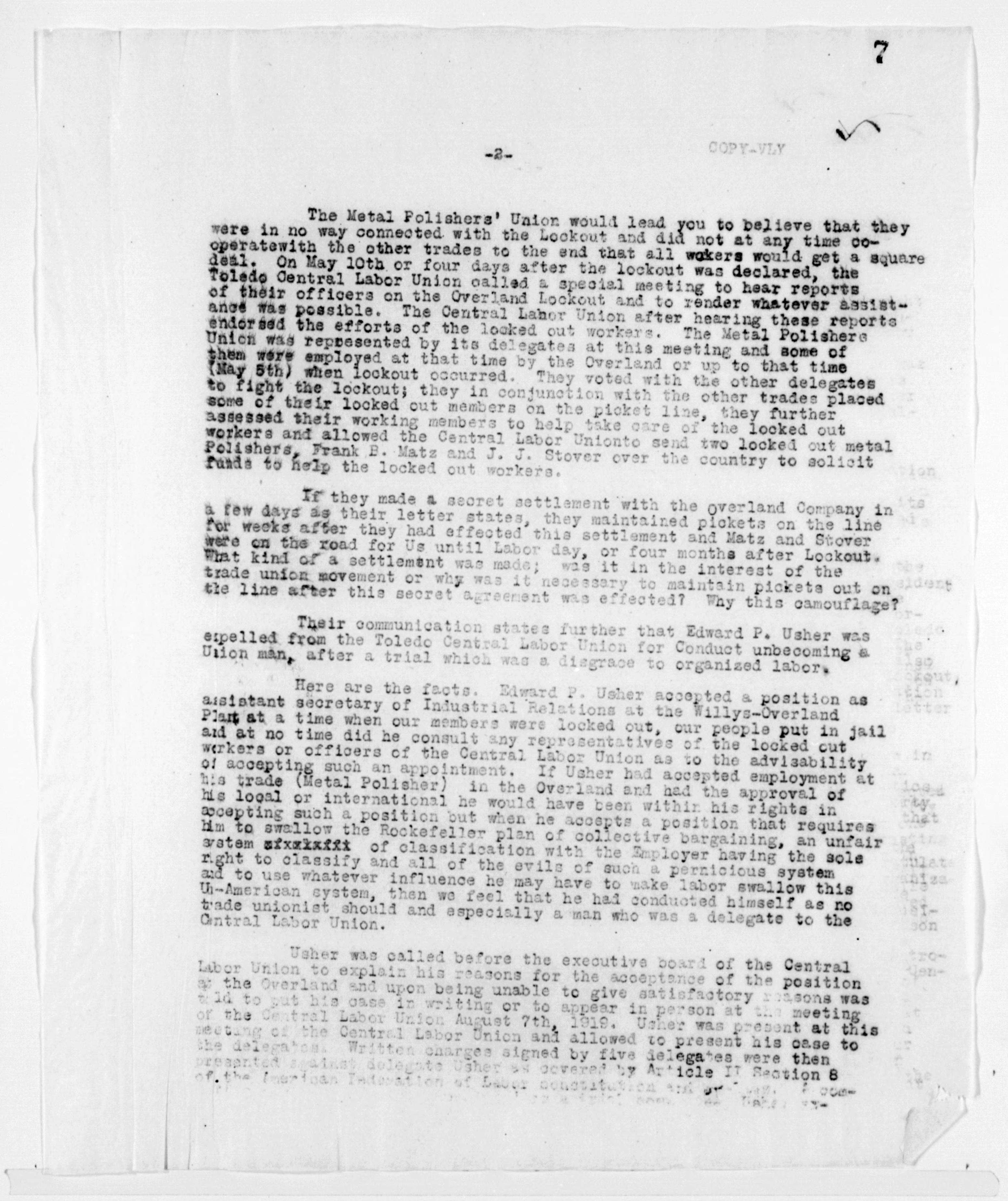 Scanned image of the current content page