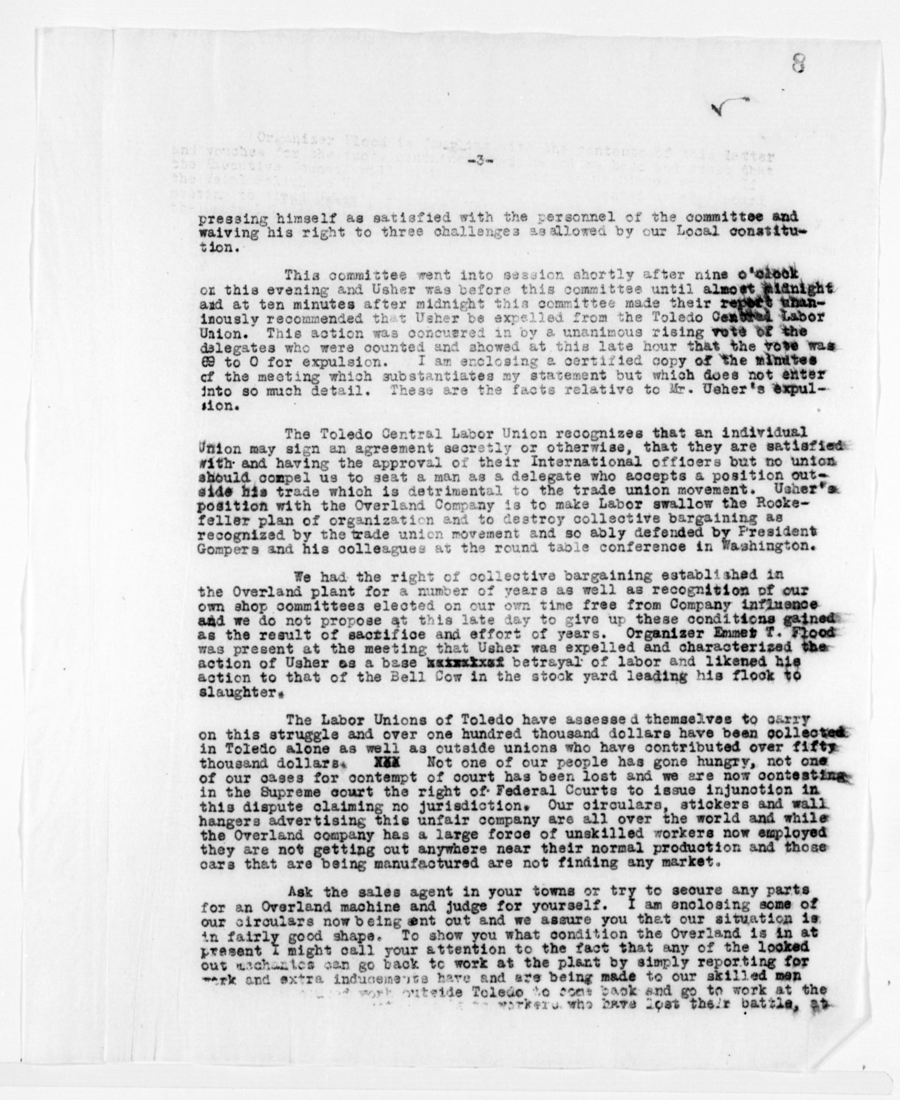 Scanned image of the current content page