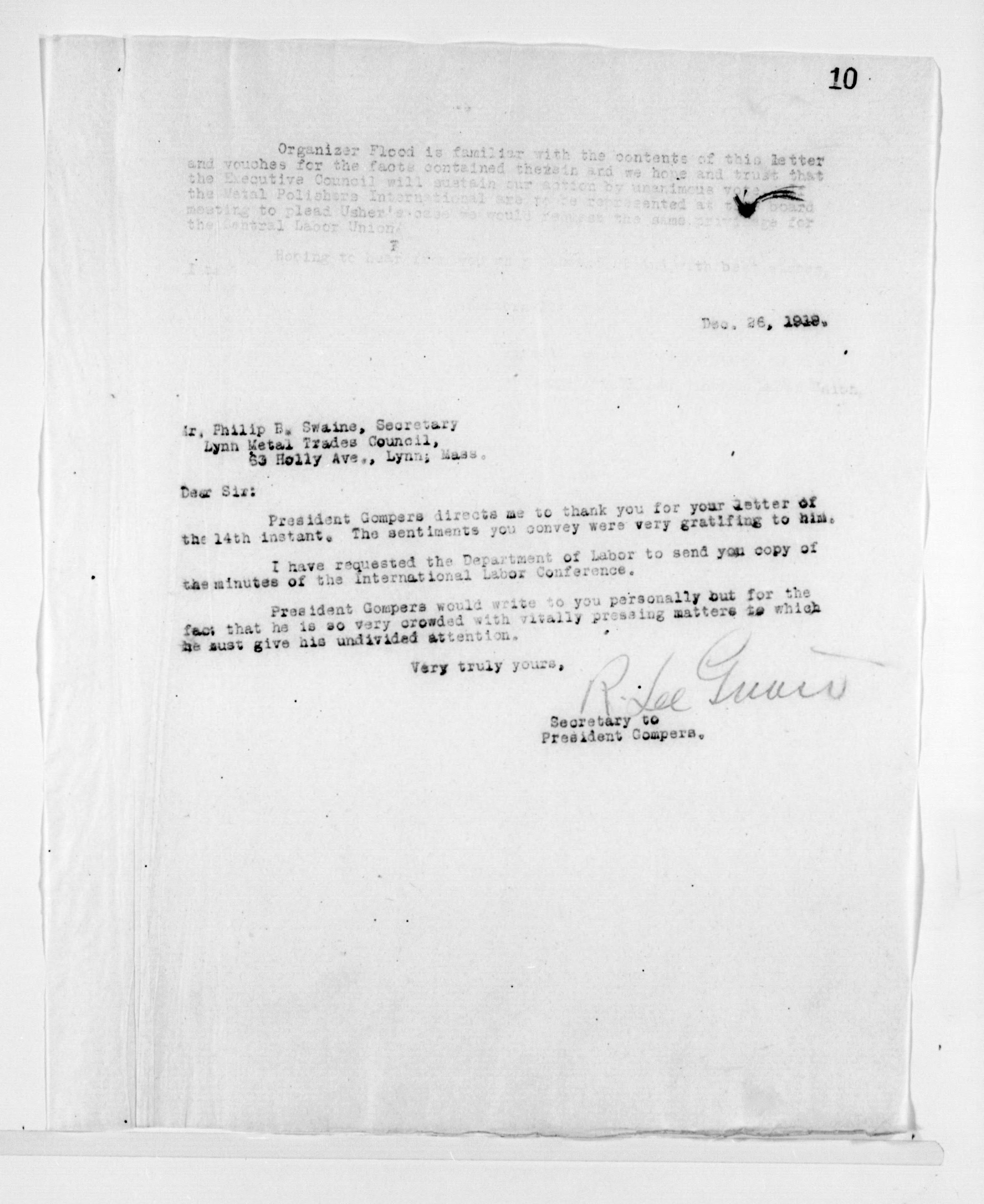 Scanned image of the current content page