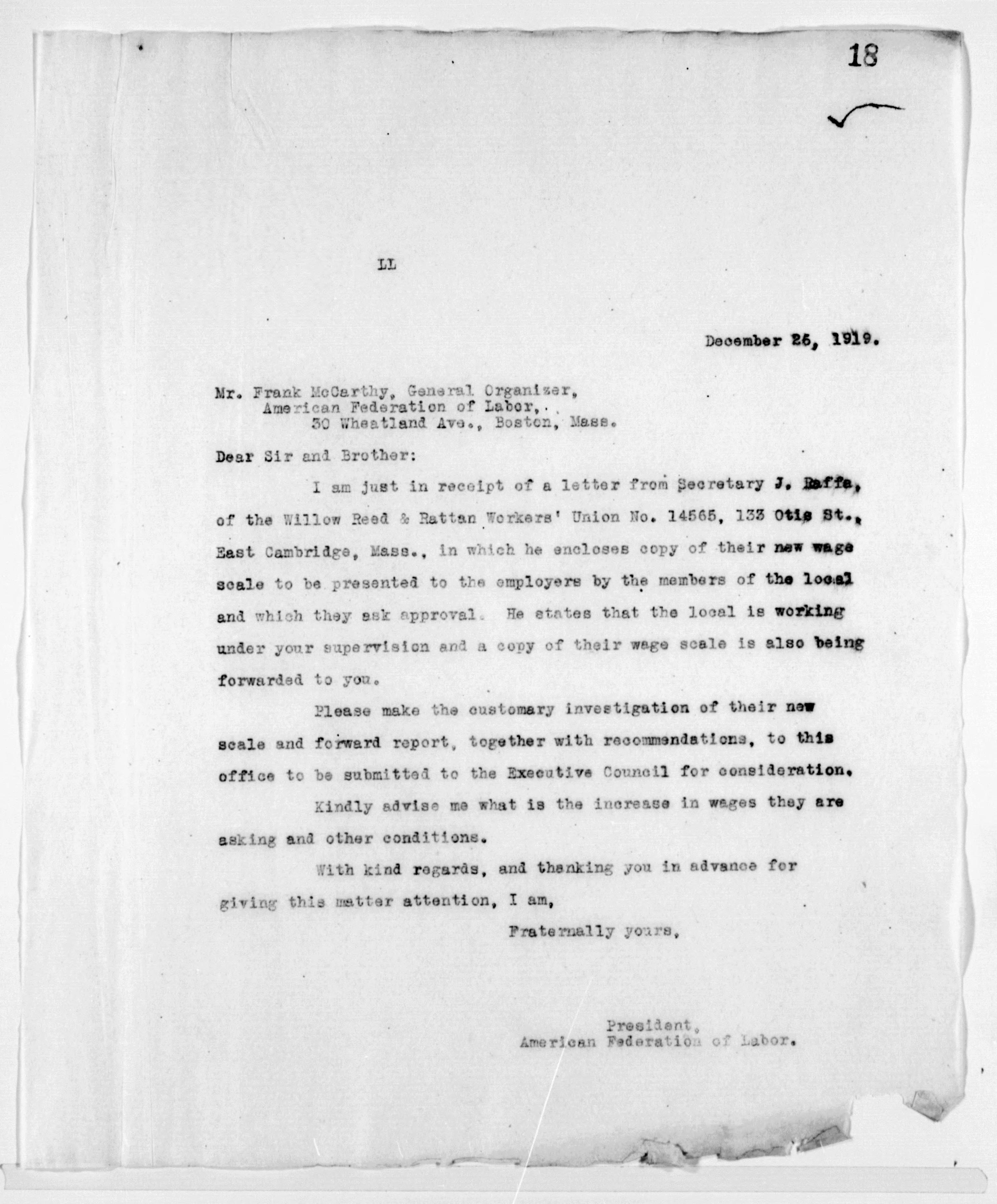 Scanned image of the current content page