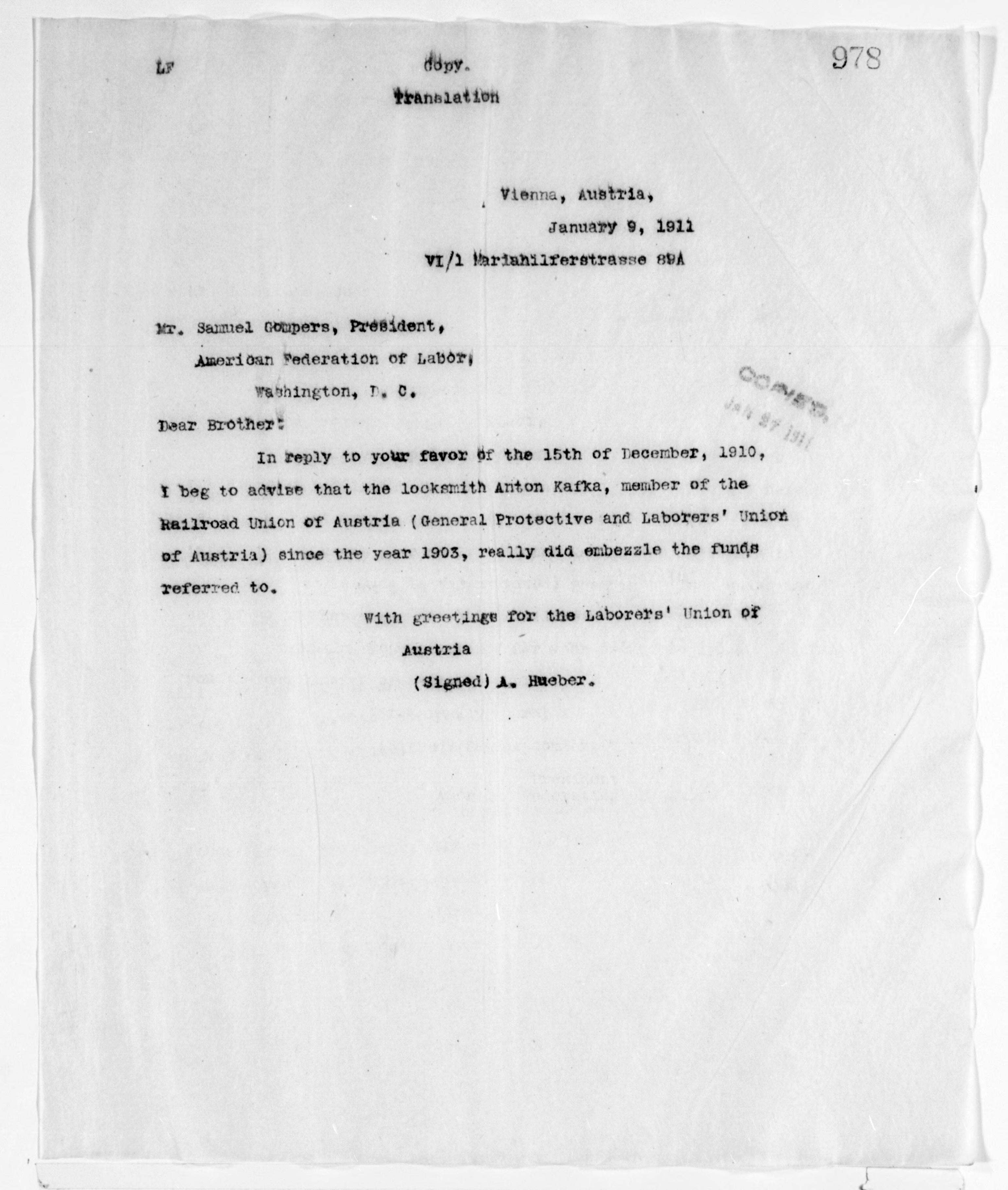 Scanned image of the current content page