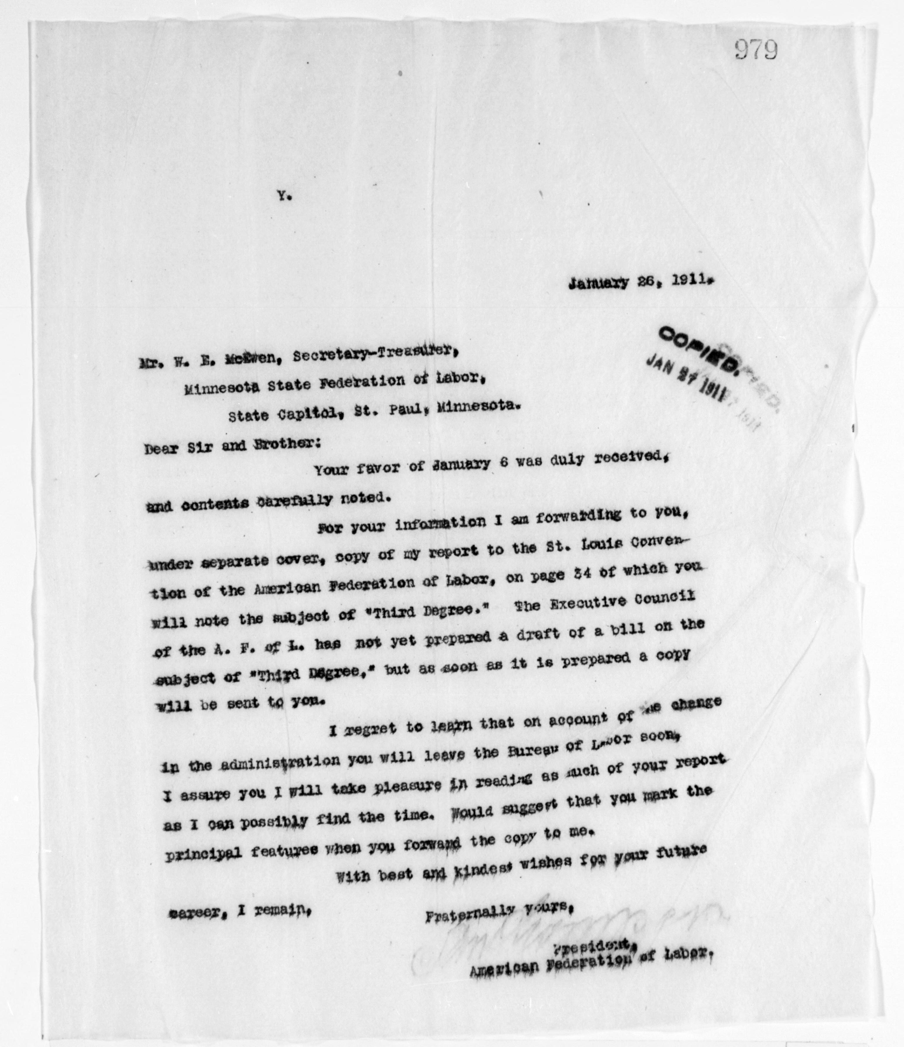 Scanned image of the current content page