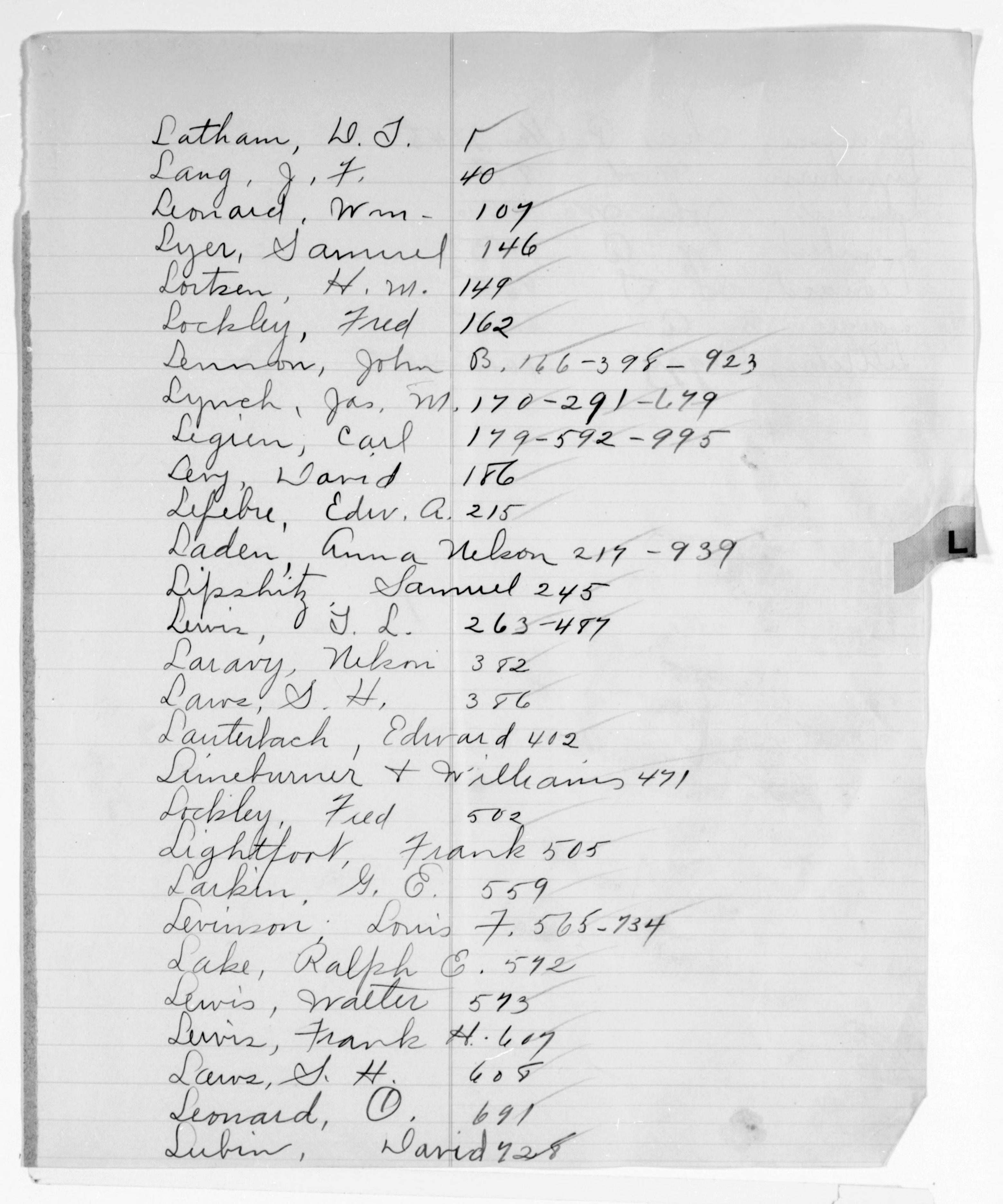Scanned image of the current content page