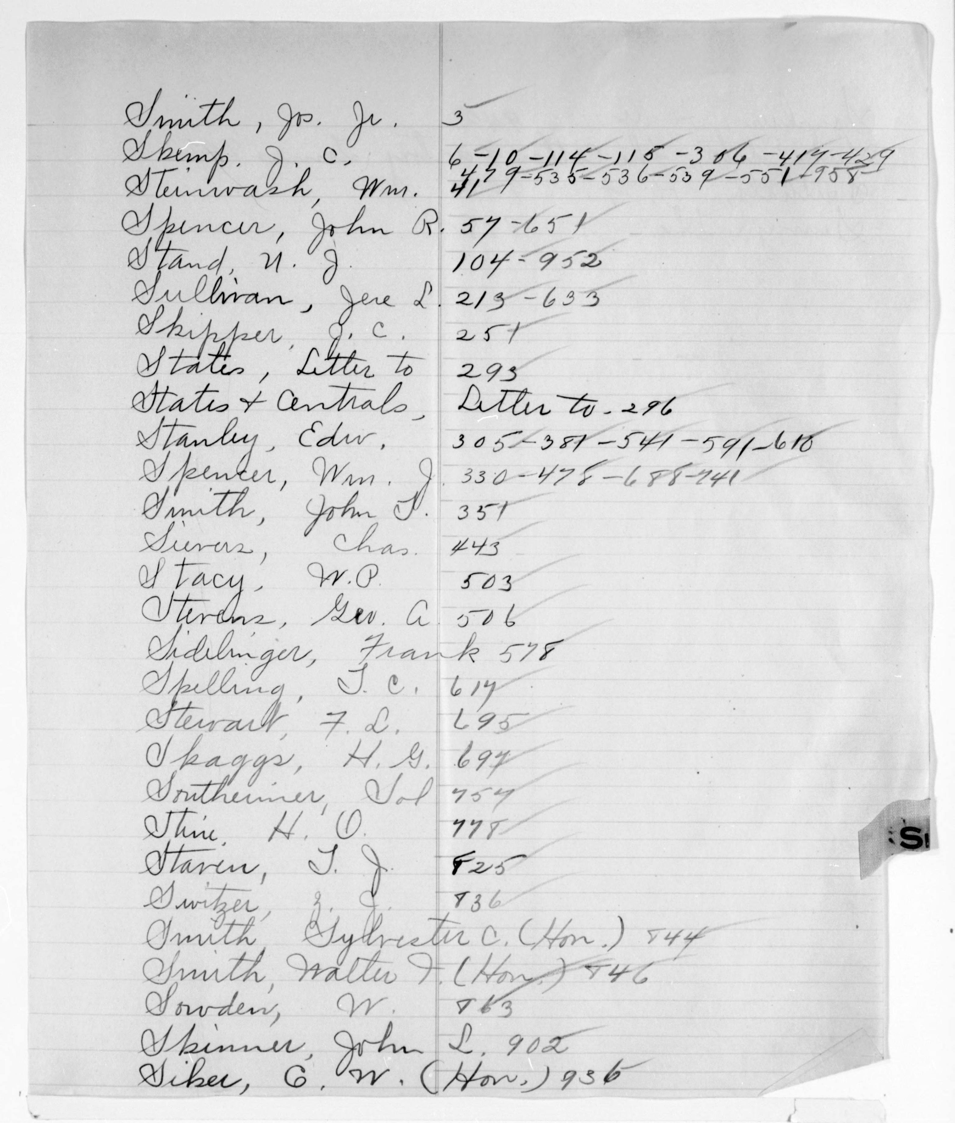 Scanned image of the current content page