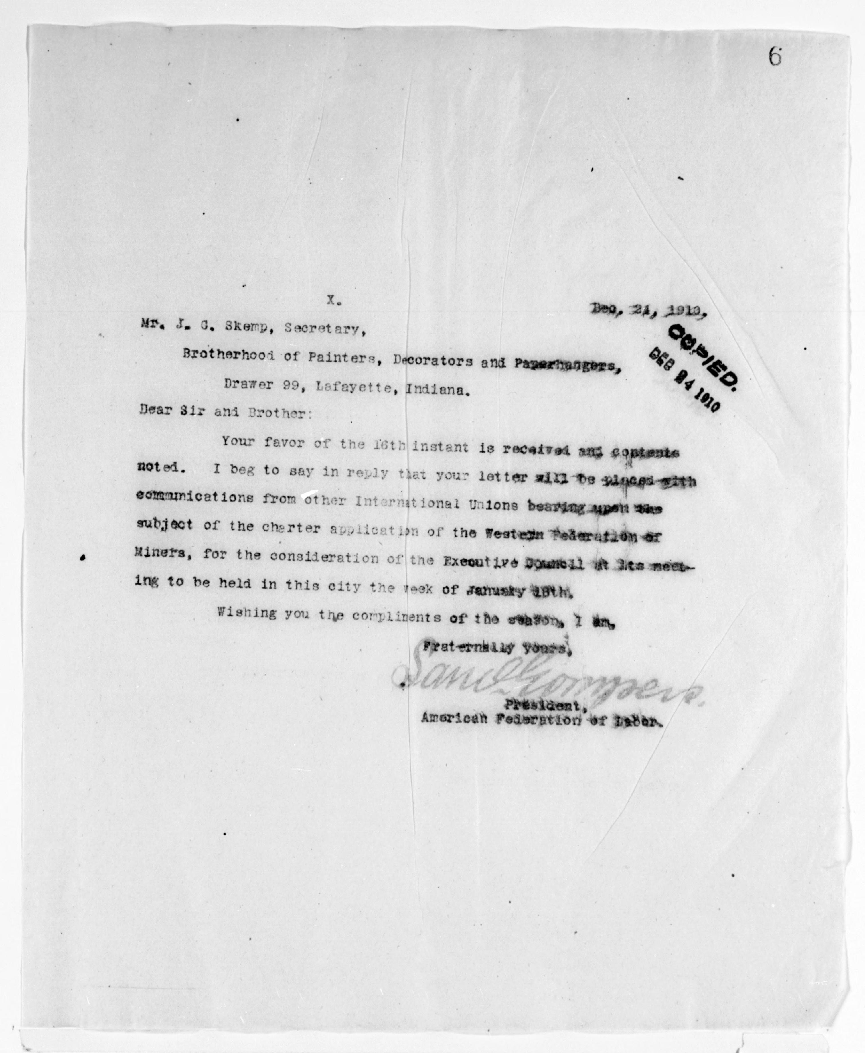 Scanned image of the current content page