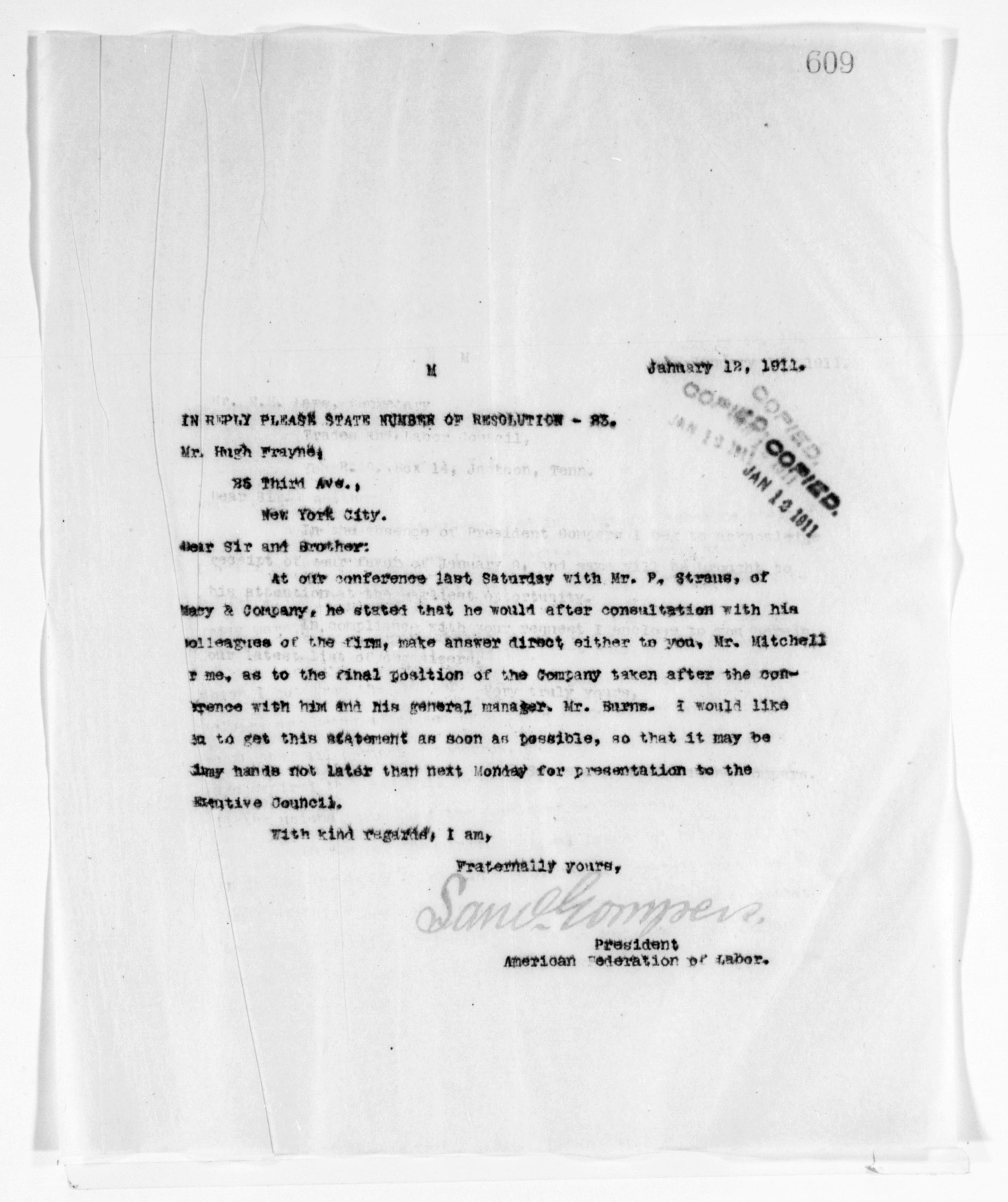 Scanned image of the current content page