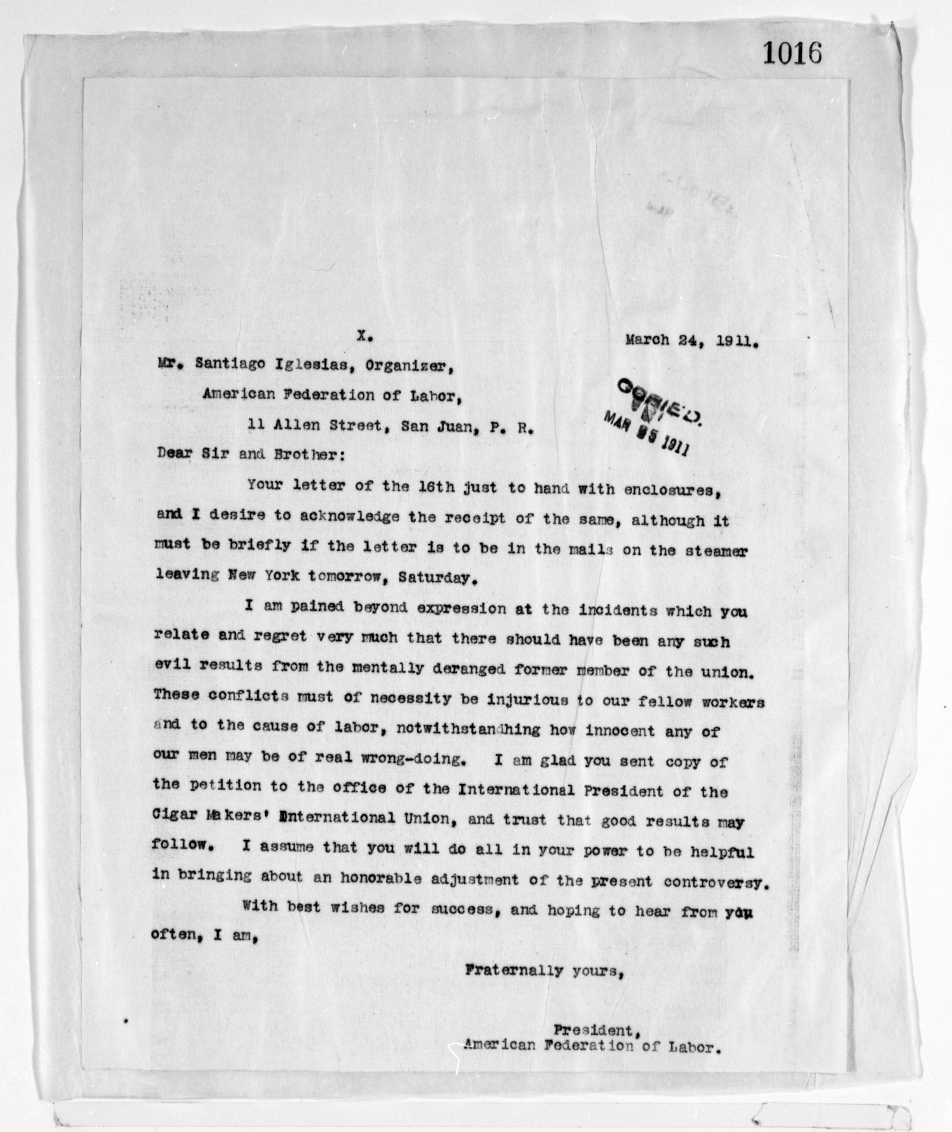 Scanned image of the current content page