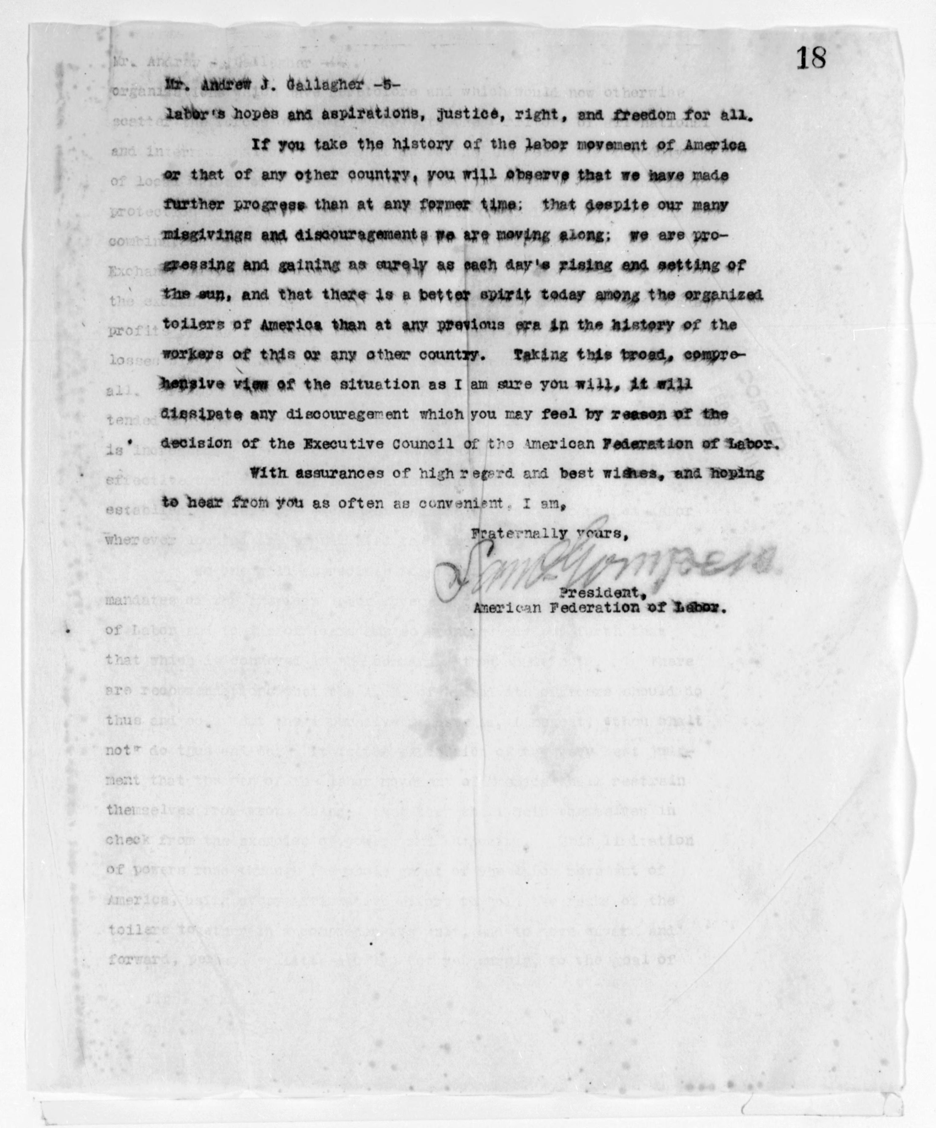 Scanned image of the current content page