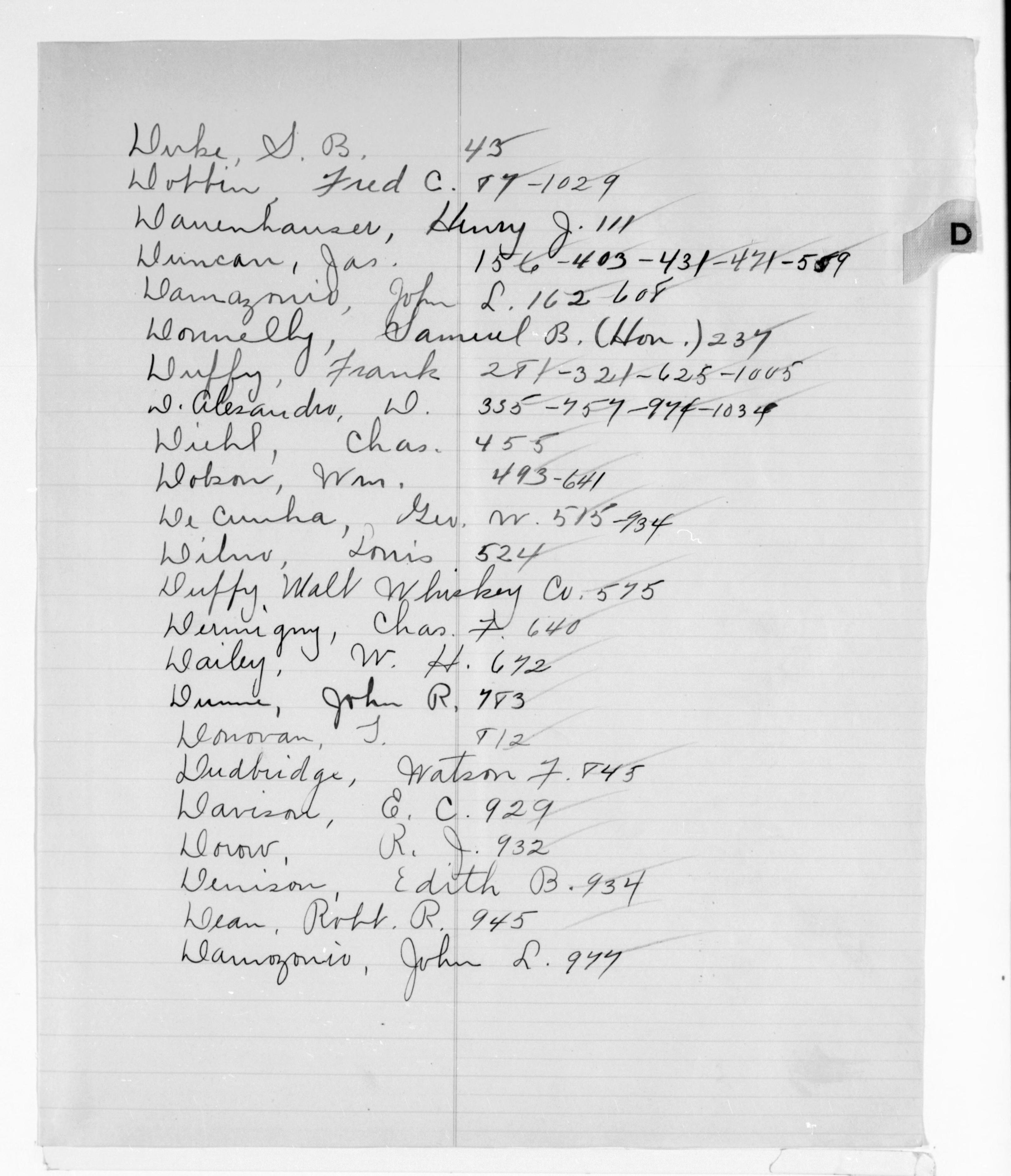 Scanned image of the current content page
