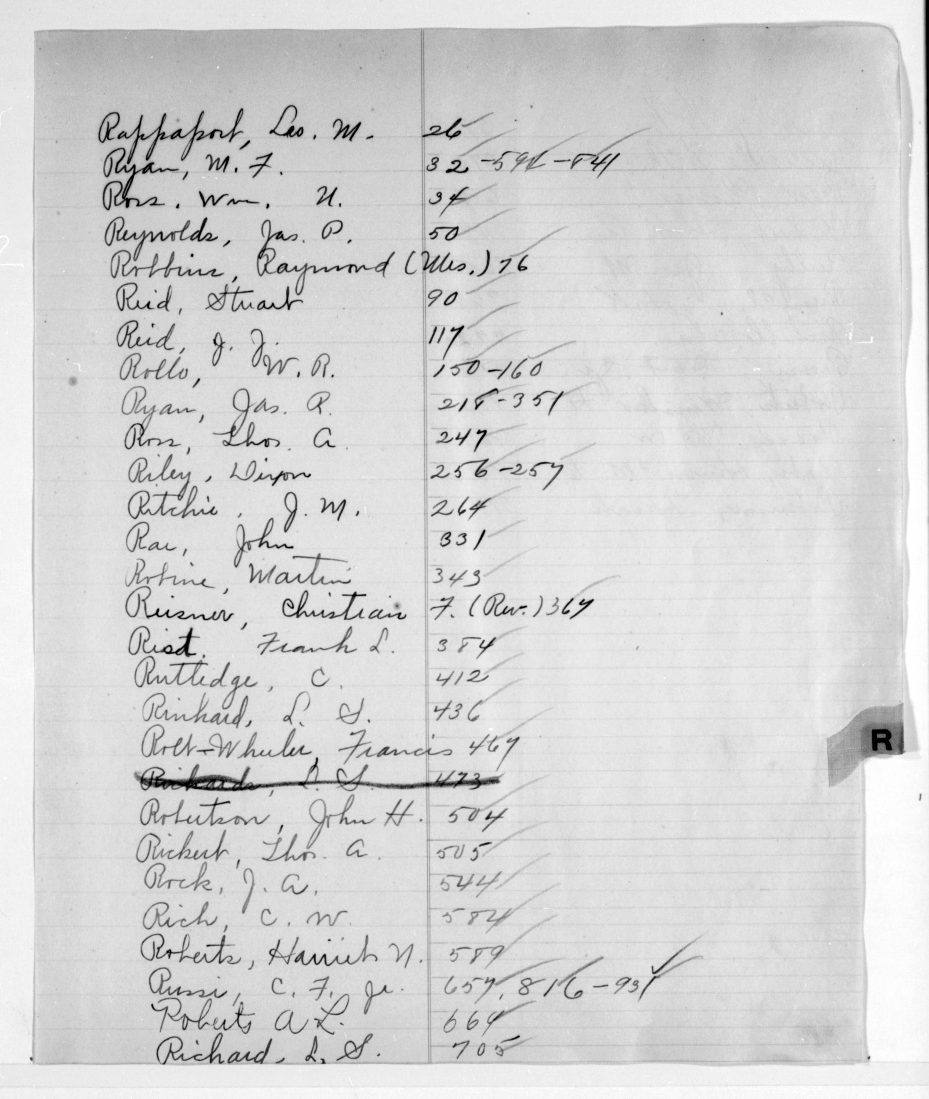 Scanned image of the current content page