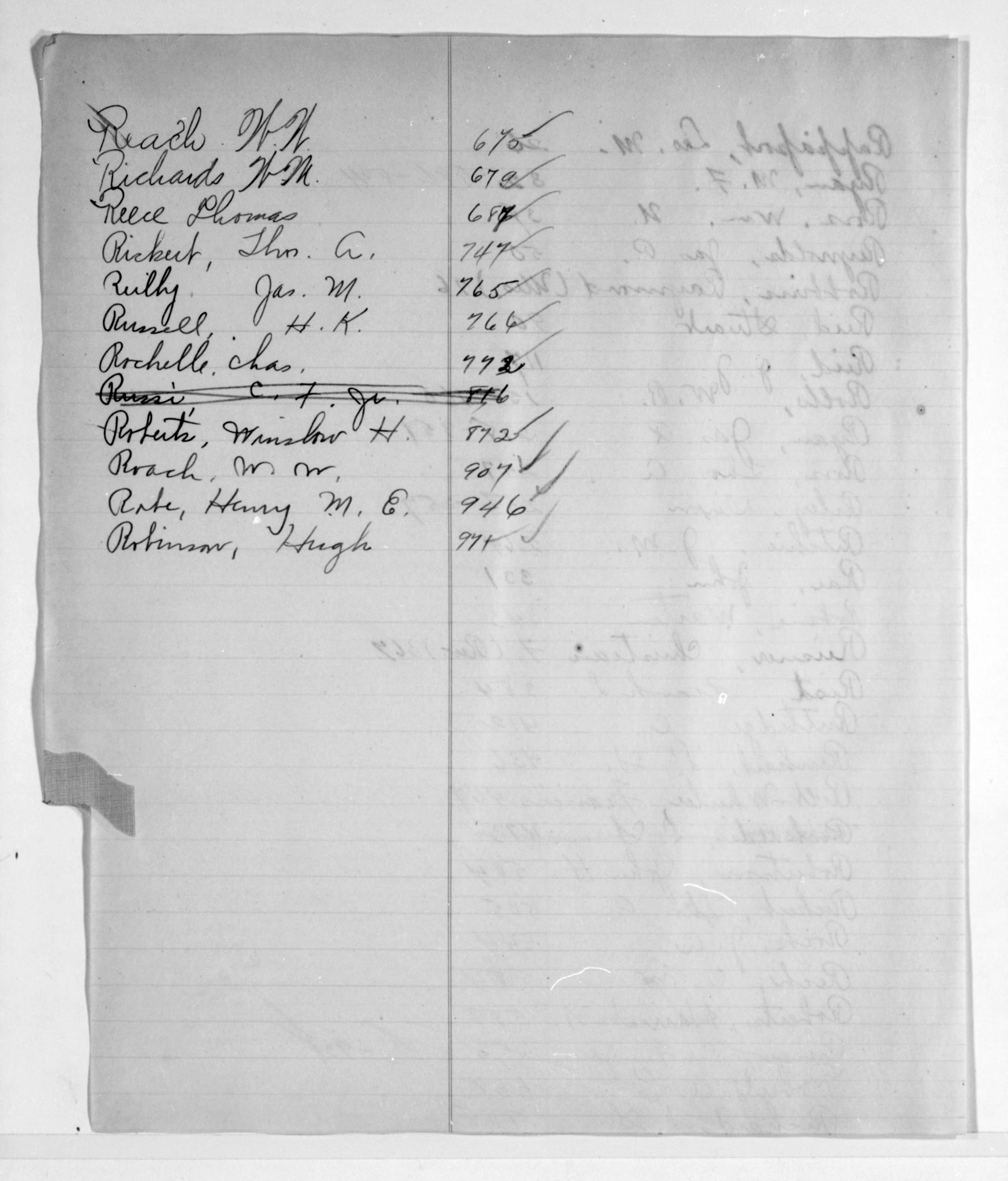 Scanned image of the current content page