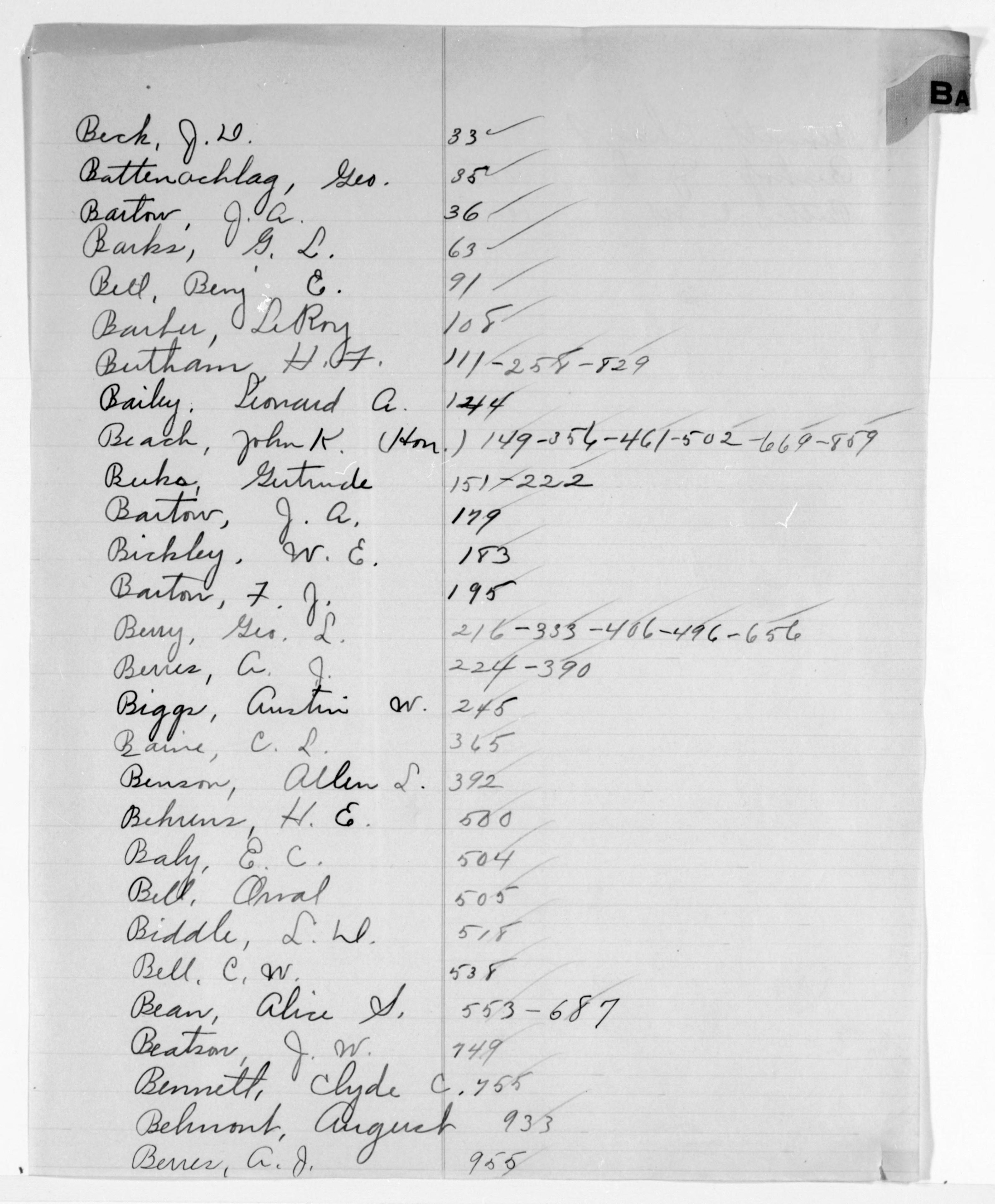 Scanned image of the current content page