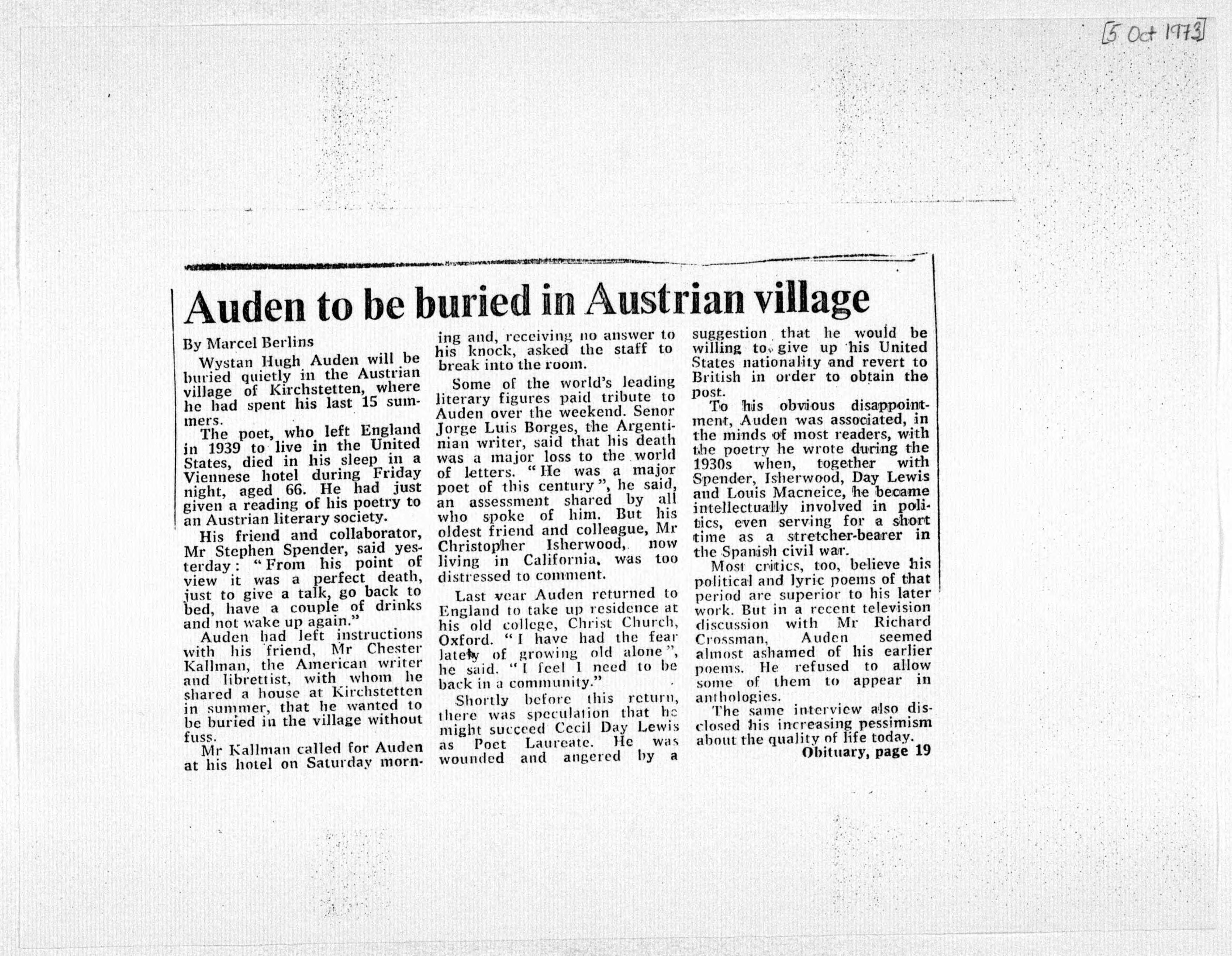 Scanned image of the current content page