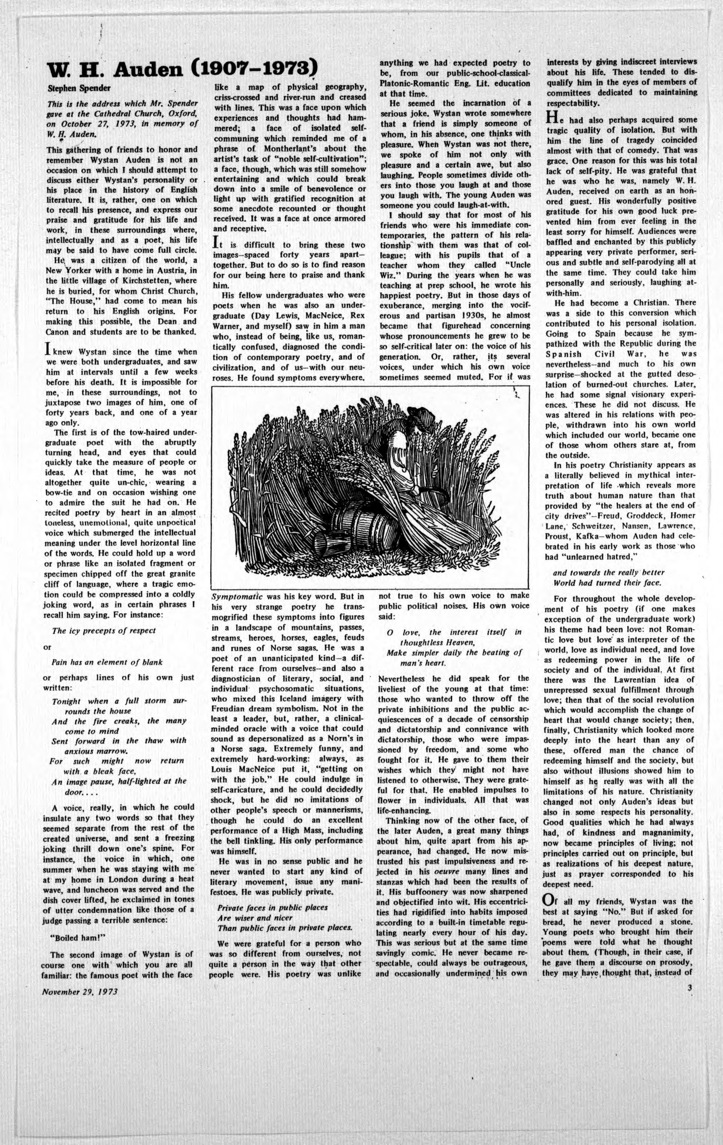 Scanned image of the current content page