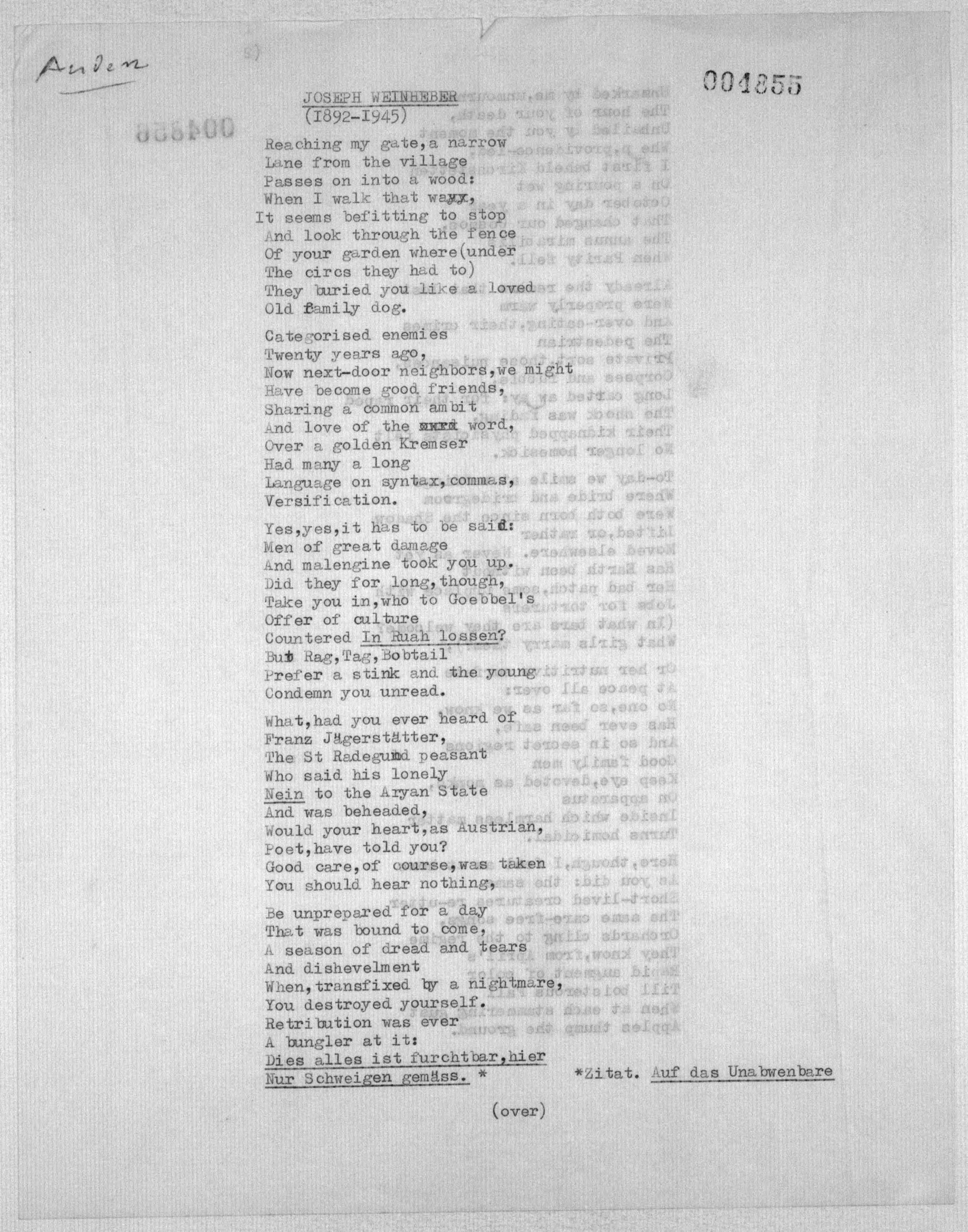 Scanned image of the current content page