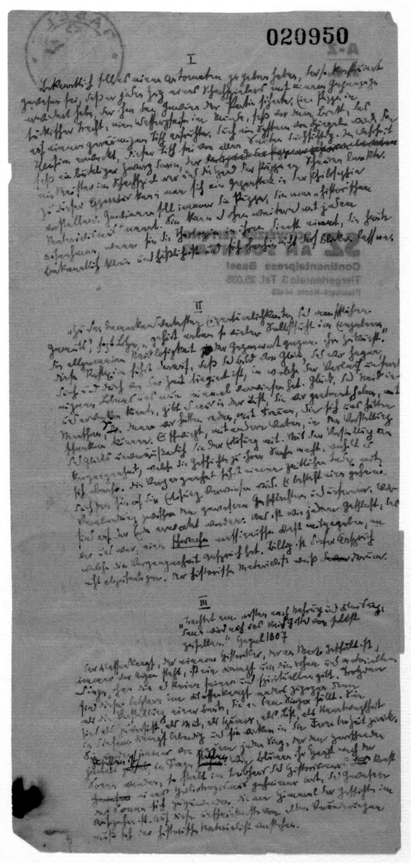 Scanned image of the current content page