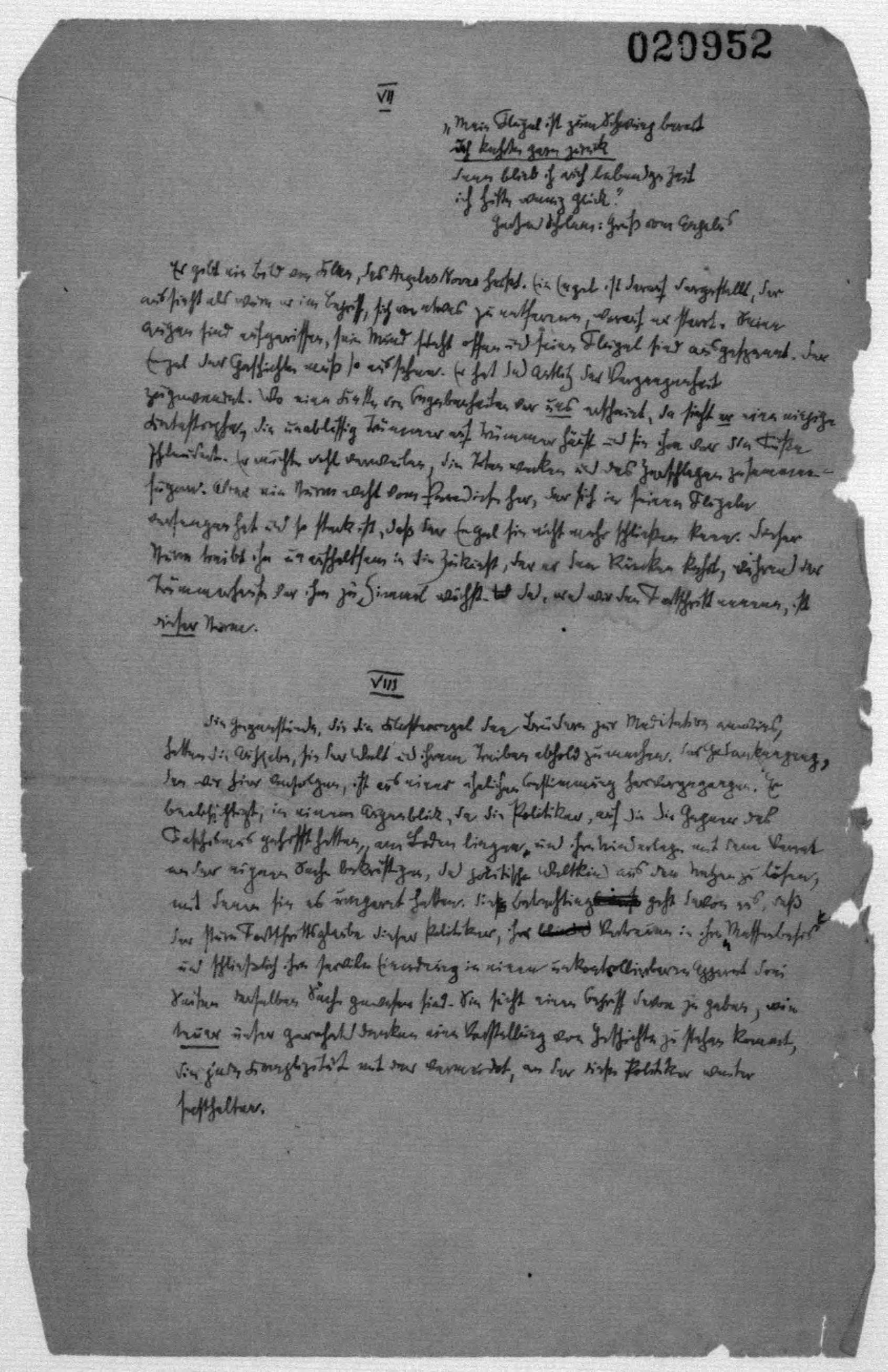 Scanned image of the current content page