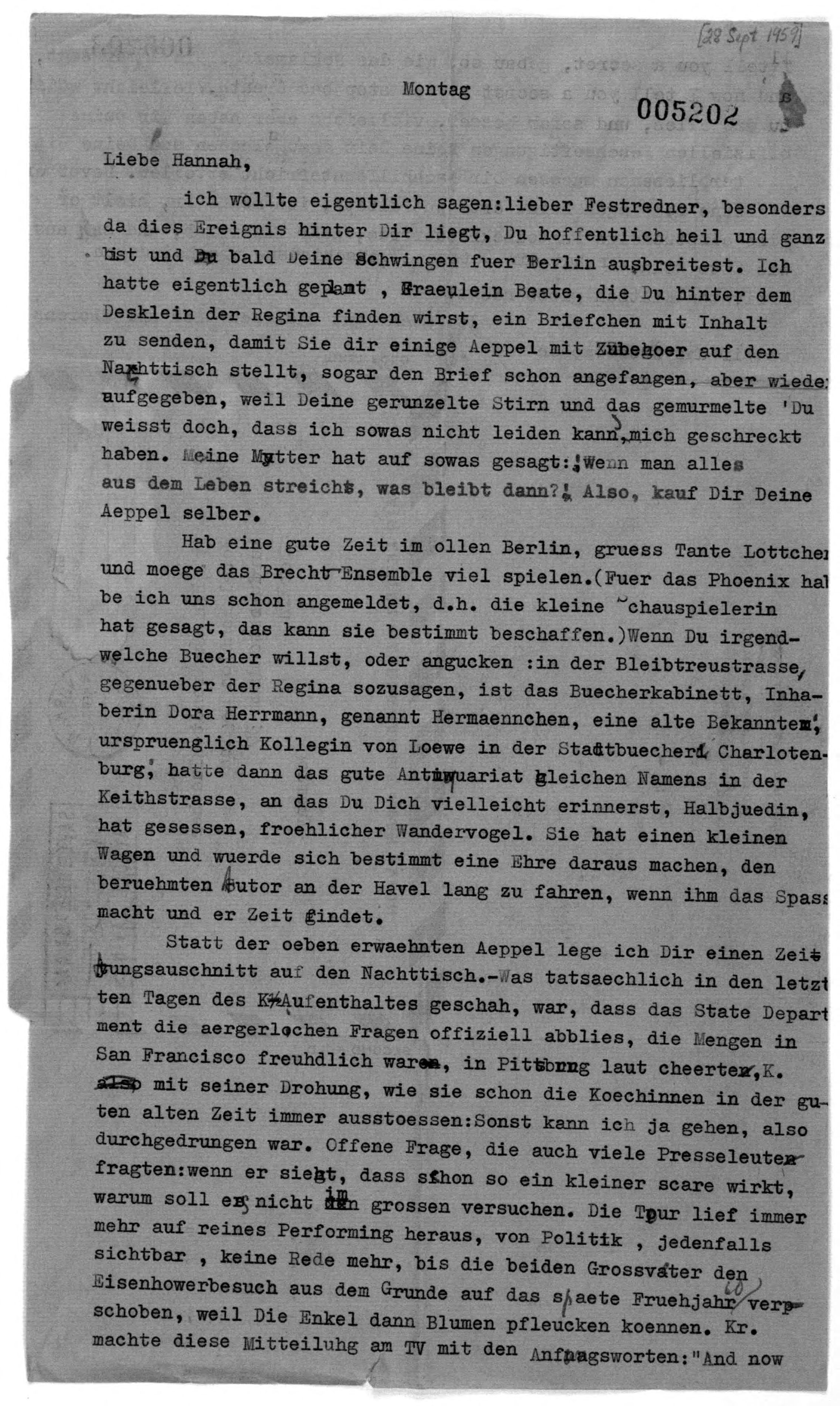 Scanned image of the current content page