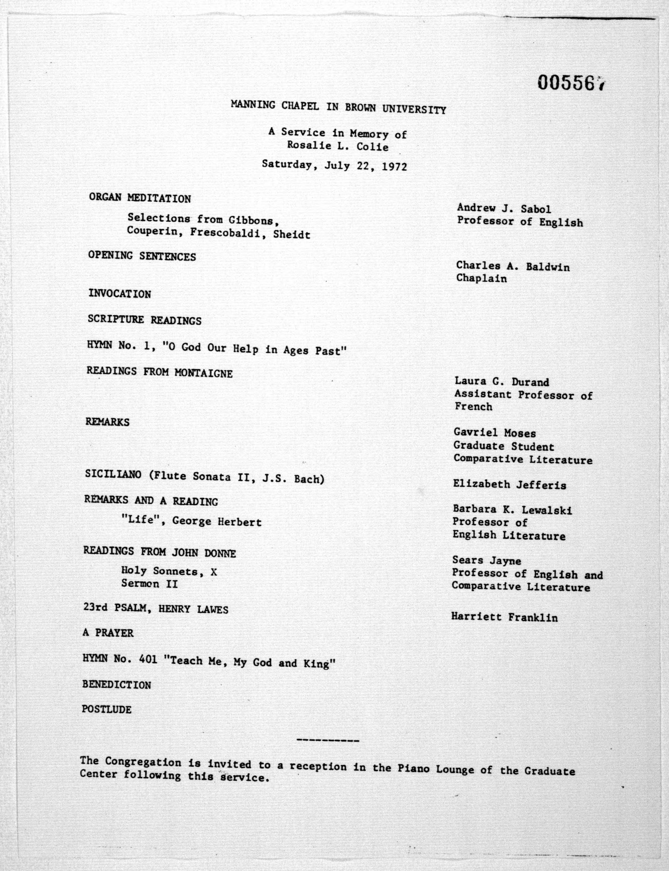 Scanned image of the current content page