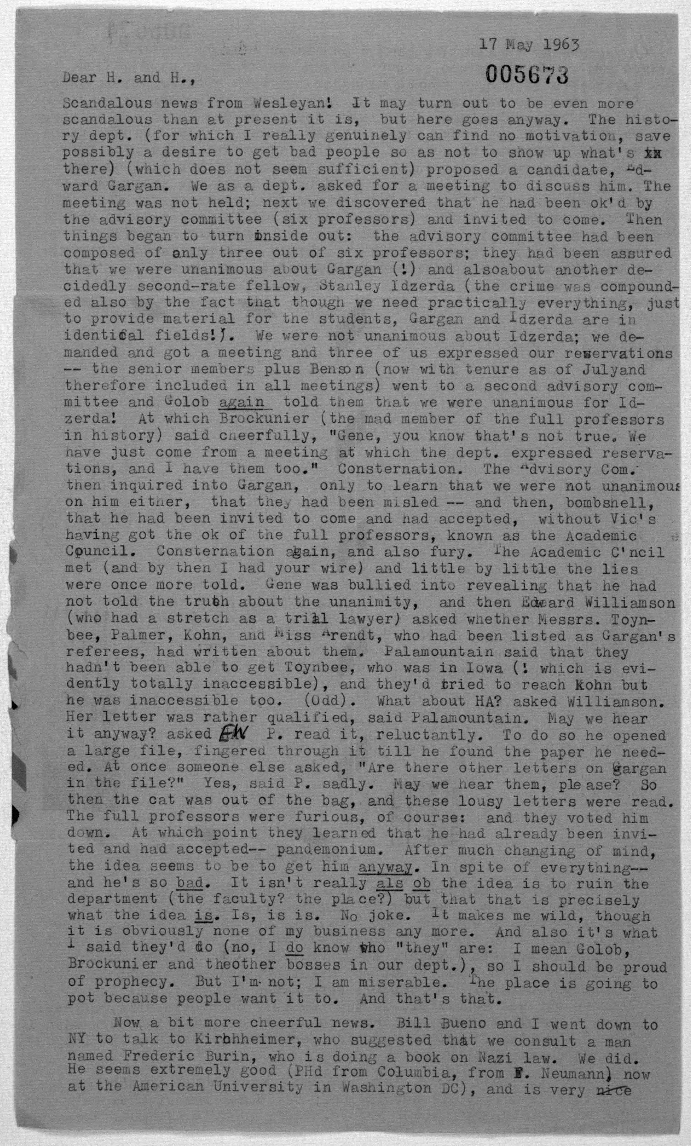 Scanned image of the current content page