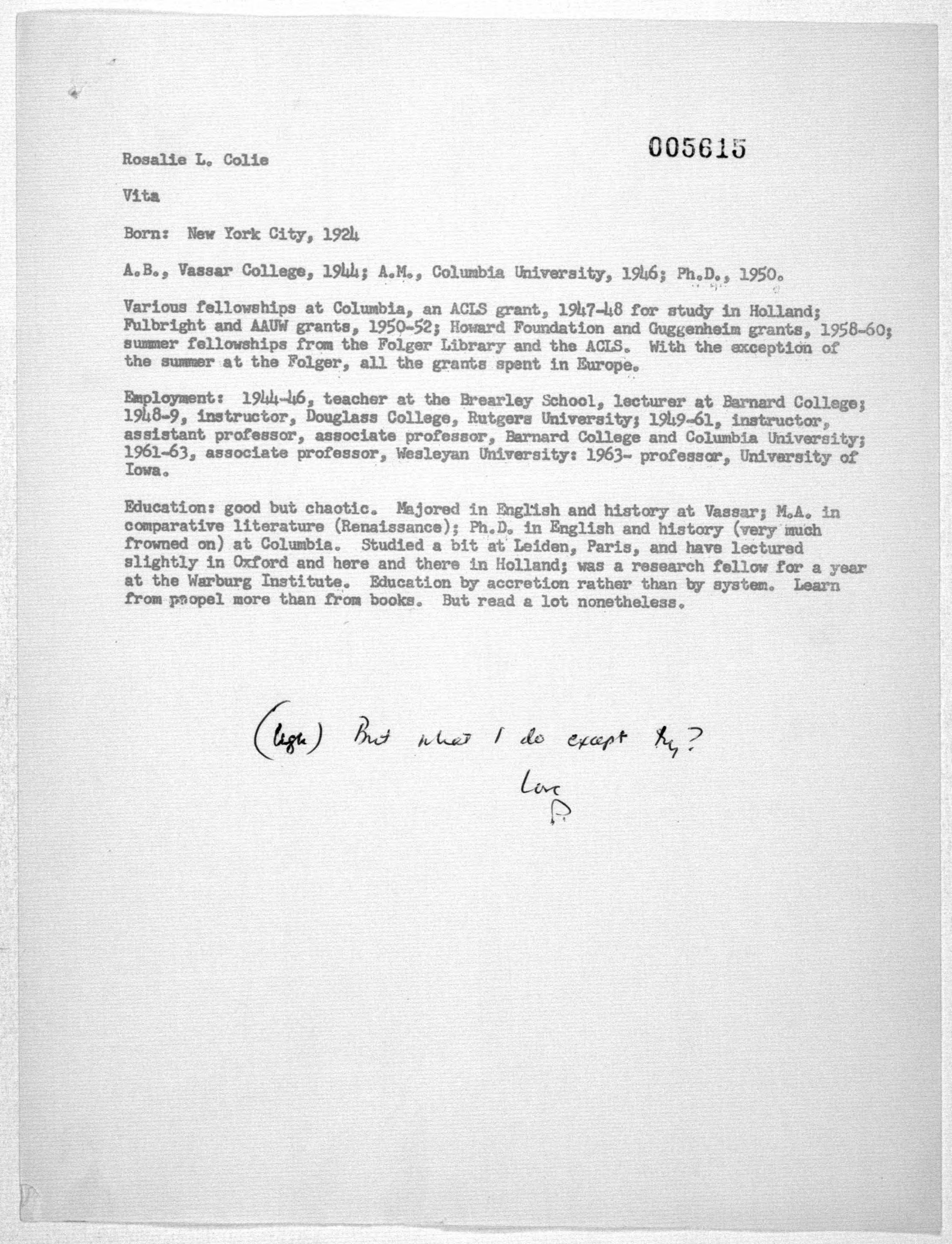 Scanned image of the current content page