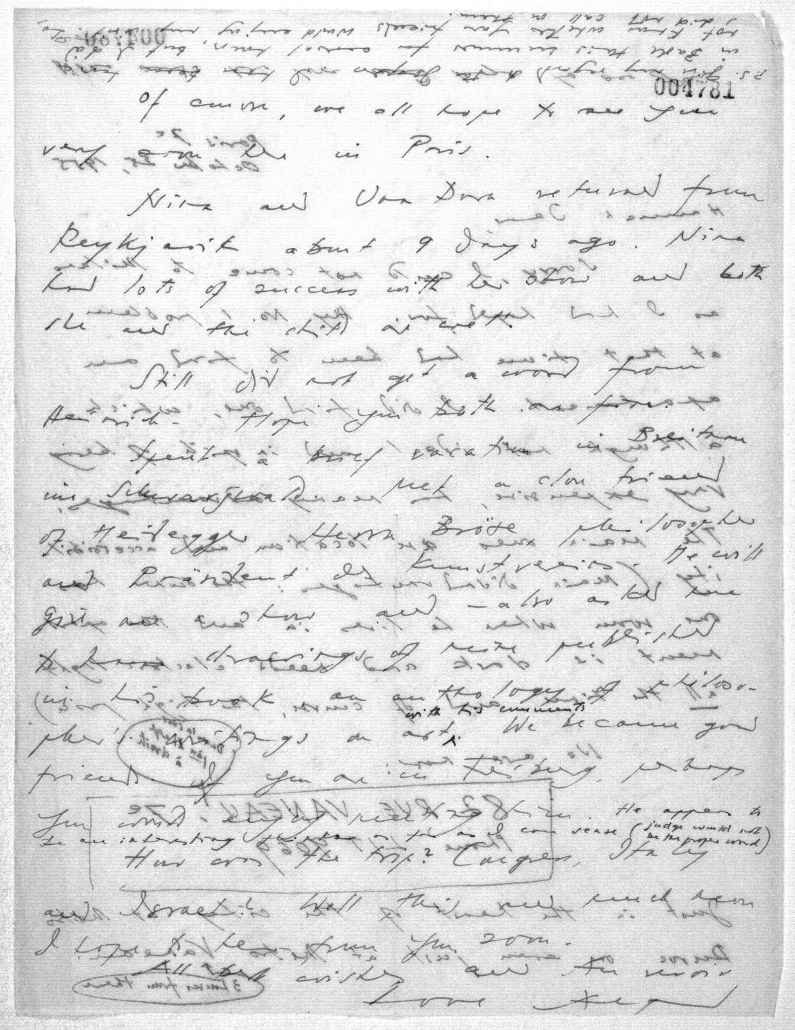 Scanned image of the current content page