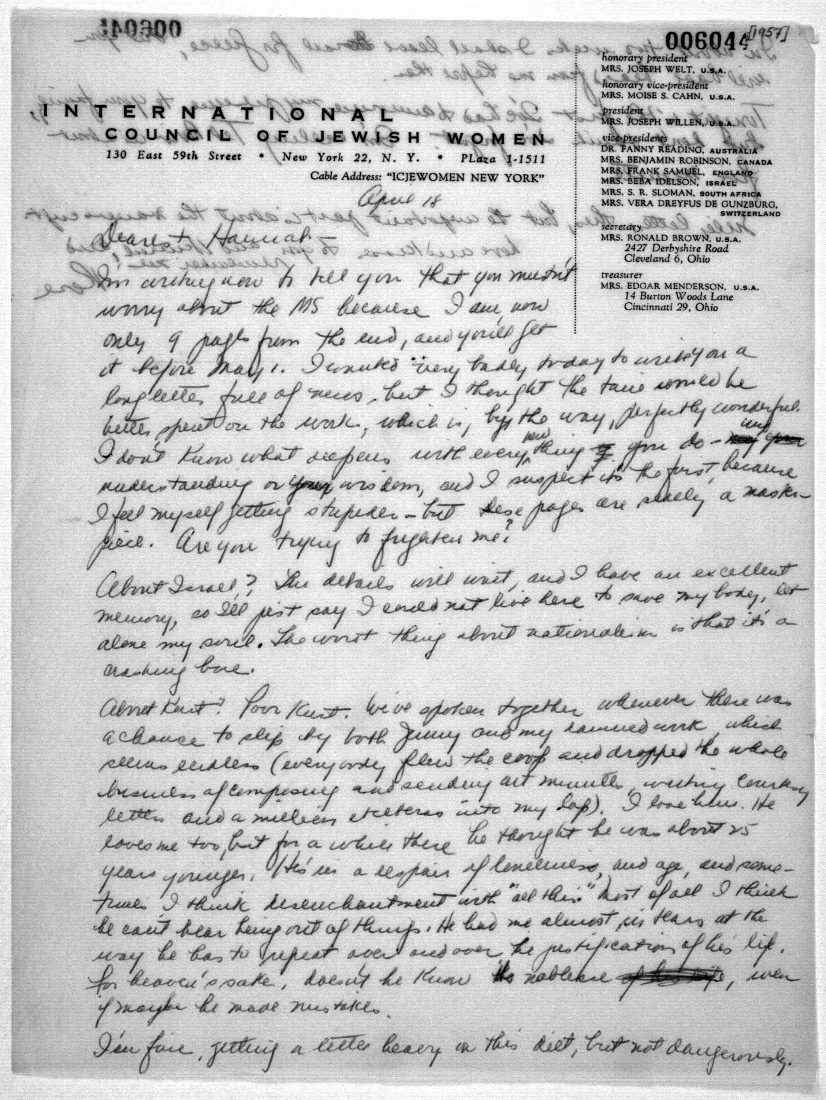 Scanned image of the current content page