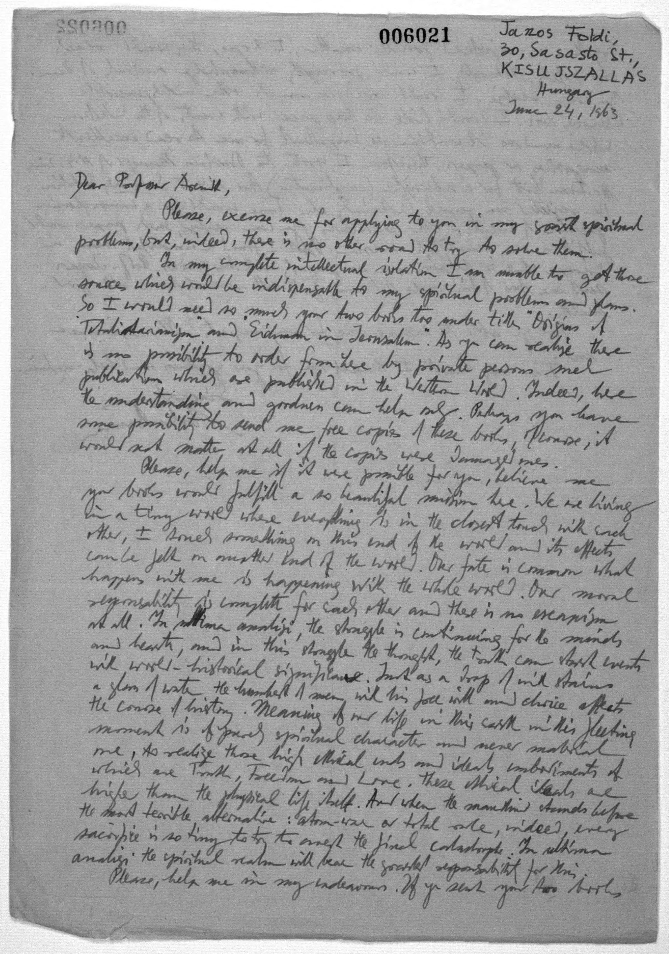 Scanned image of the current content page