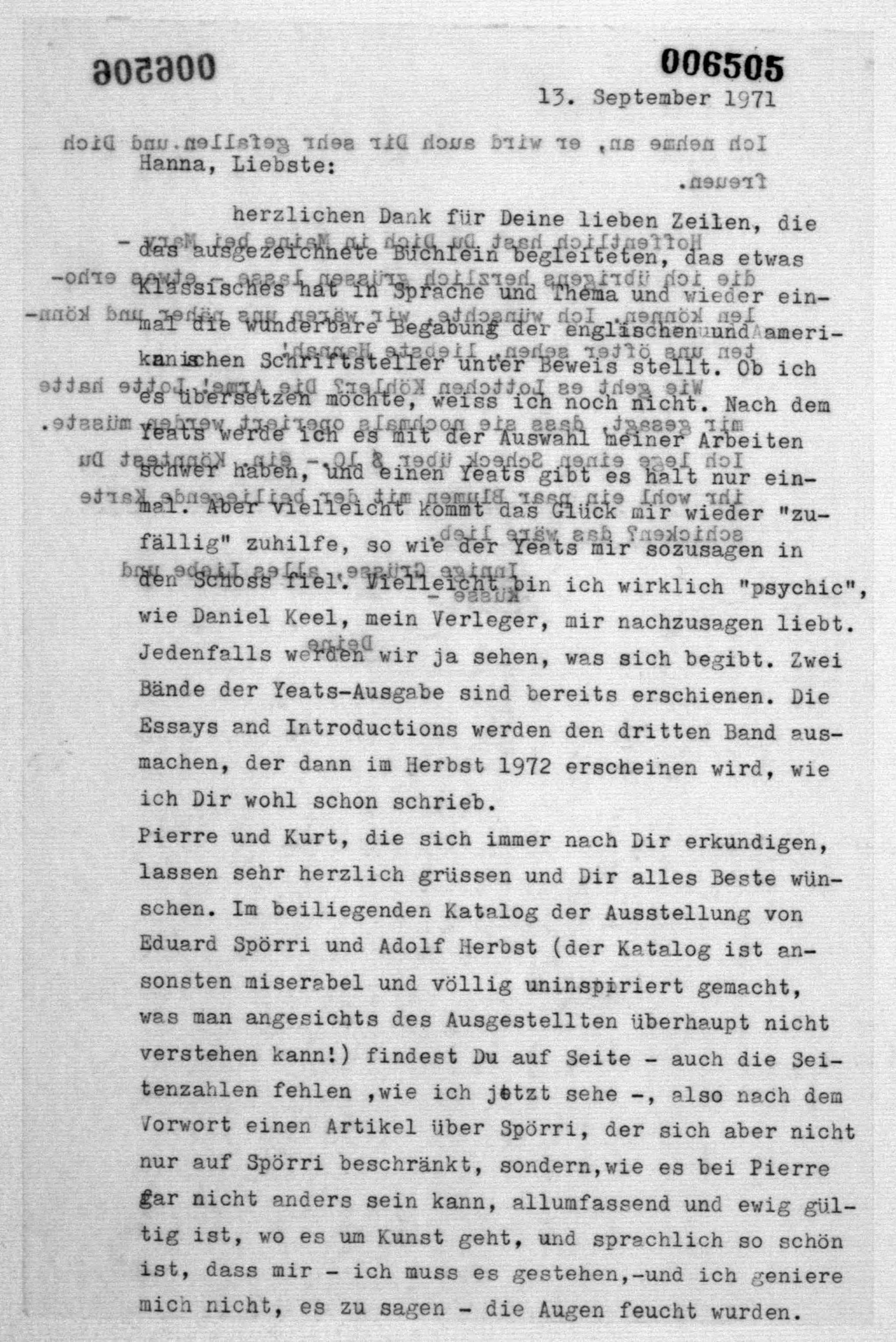 Scanned image of the current content page