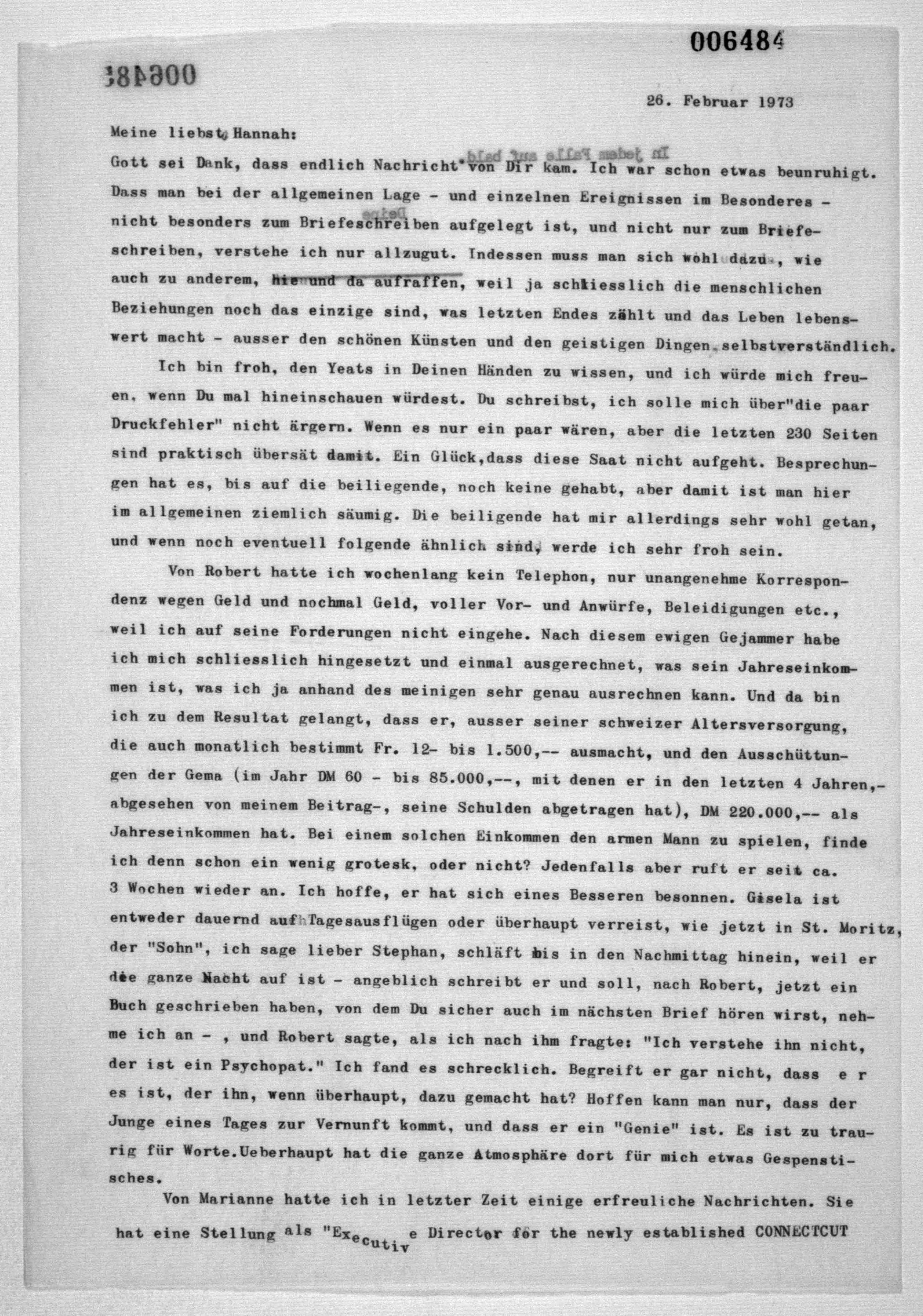 Scanned image of the current content page