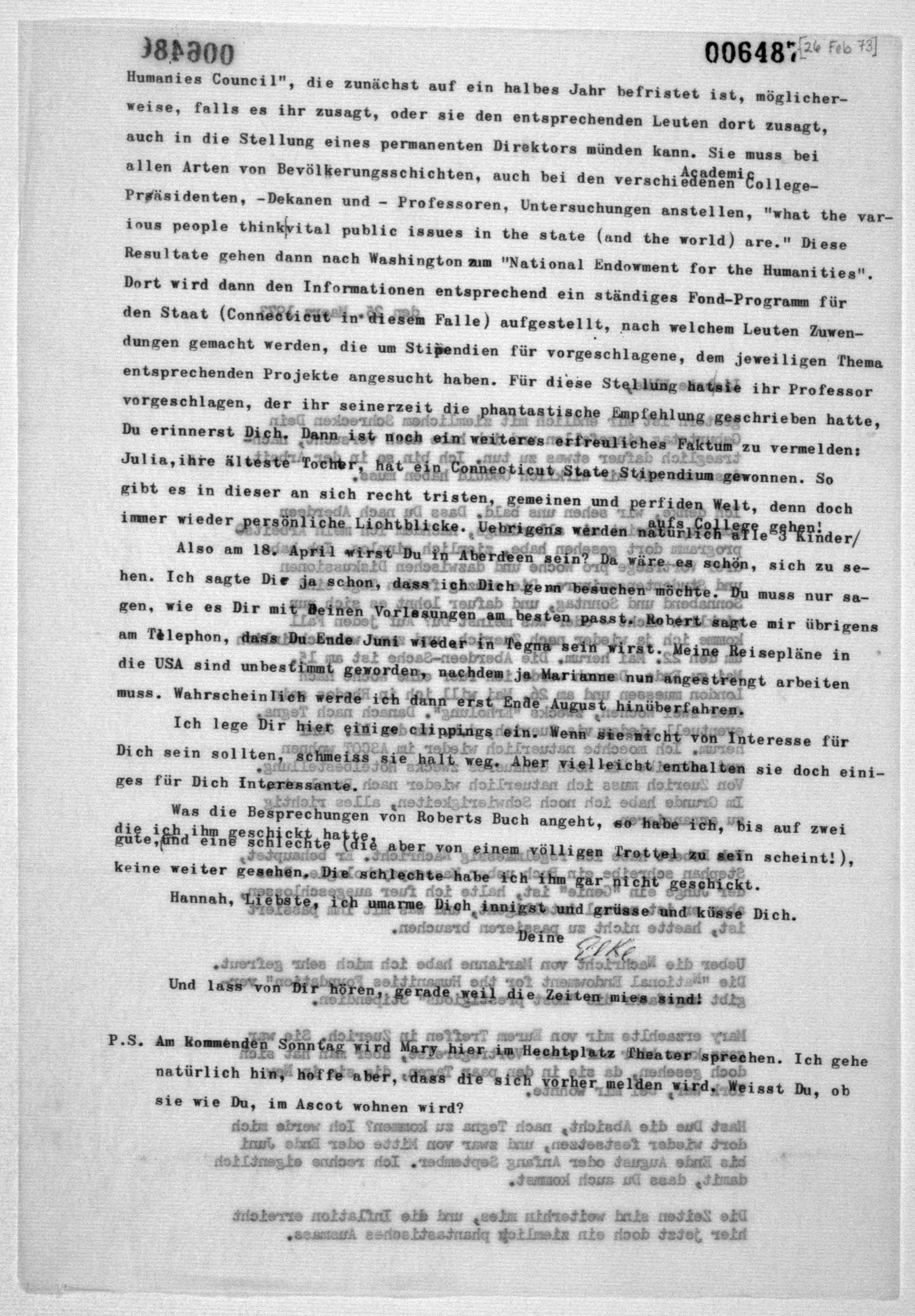 Scanned image of the current content page